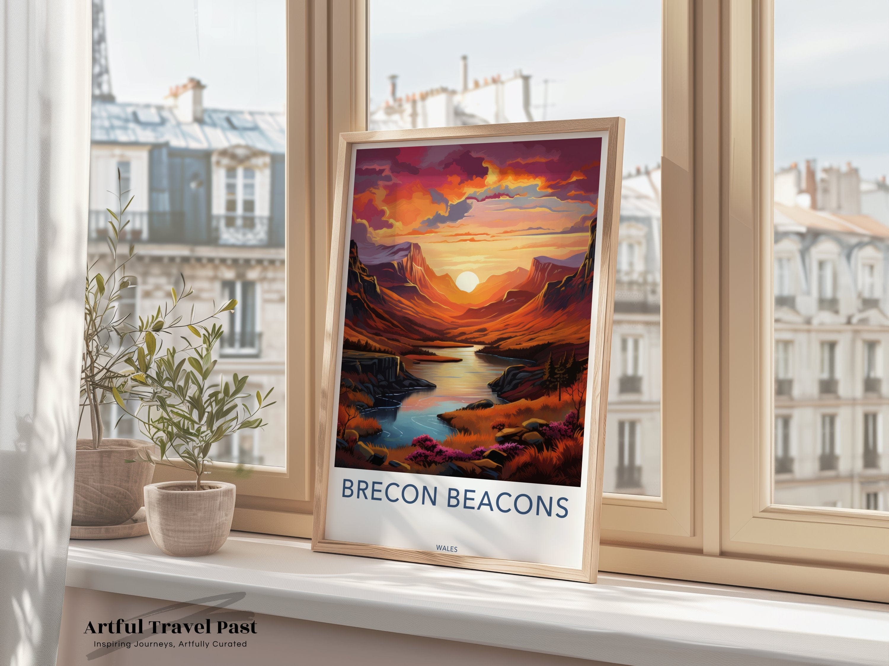 Wall Art Brecon Beacons Poster | Wales Wall Art | UK Decor