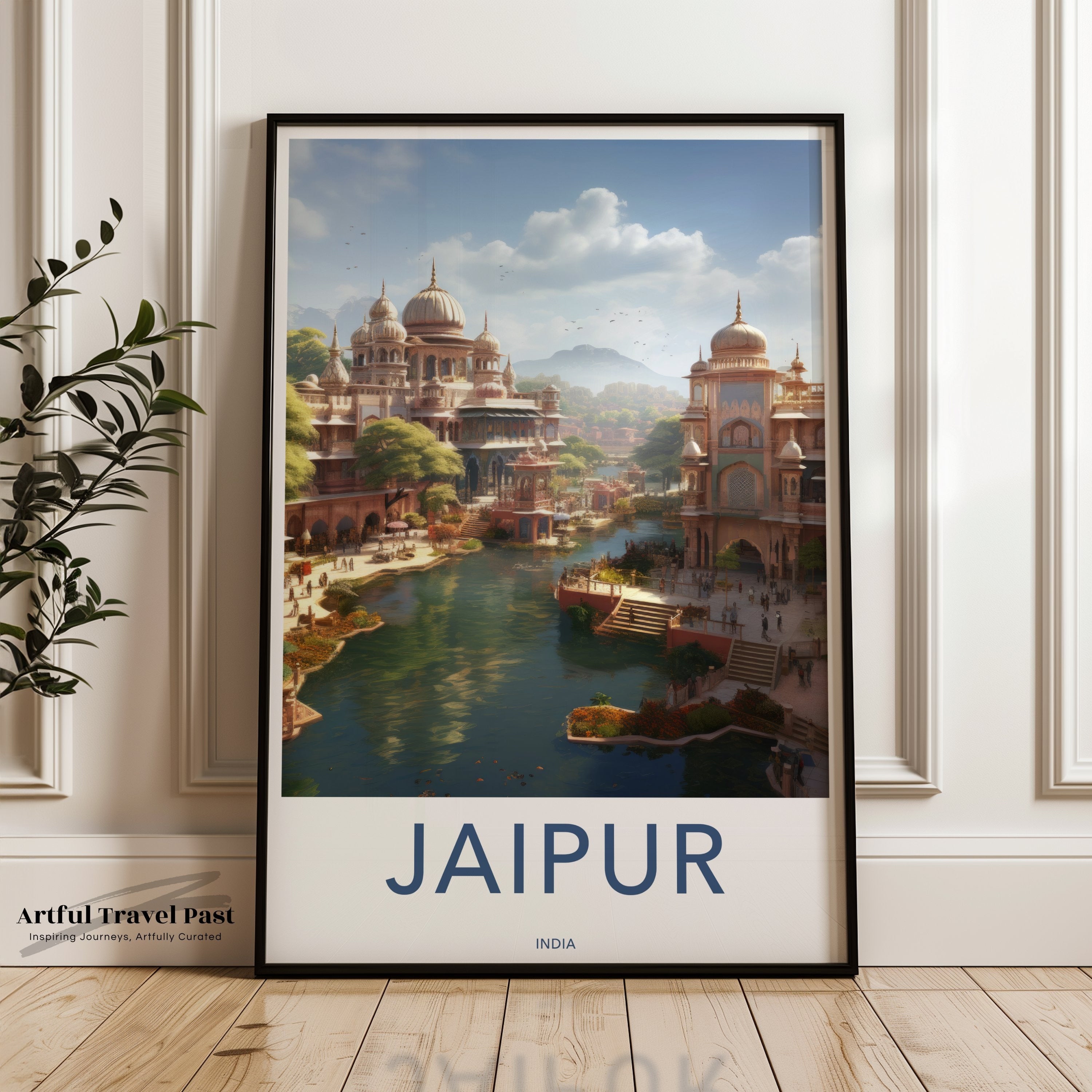 Jaipur City Wall Art, Historical Architecture Print, Indian Cultural Landmark Poster, Scenic Jaipur Artwork