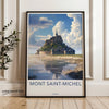 Mont Saint-Michel Wall Art, Historic French Landmark, Scenic Coastal Landscape, Castle Wall Decor, Travel Enthusiasts Gift