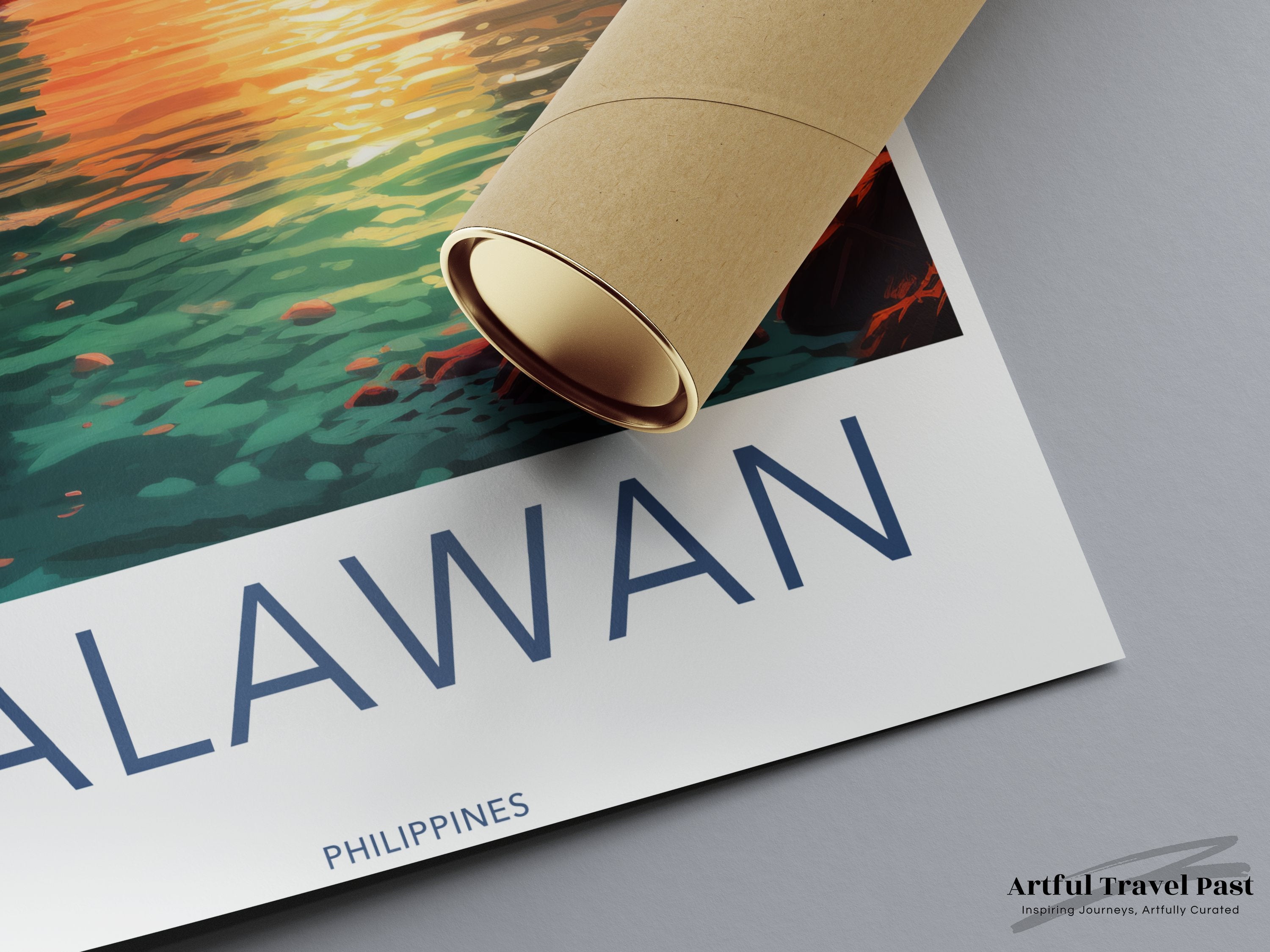 Palawan Sunset Wall Art, Philippines Scenic Print, Tropical Ocean Landscape, Vibrant Decor, Coastal Artwork, Island Sunset View