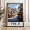 Tbilisi Vintage Travel Poster, Retro Wall Art, Georgian Street Scene Print, Tbilisi Wall Decor, Cityscape Art, Home Decoration Gift