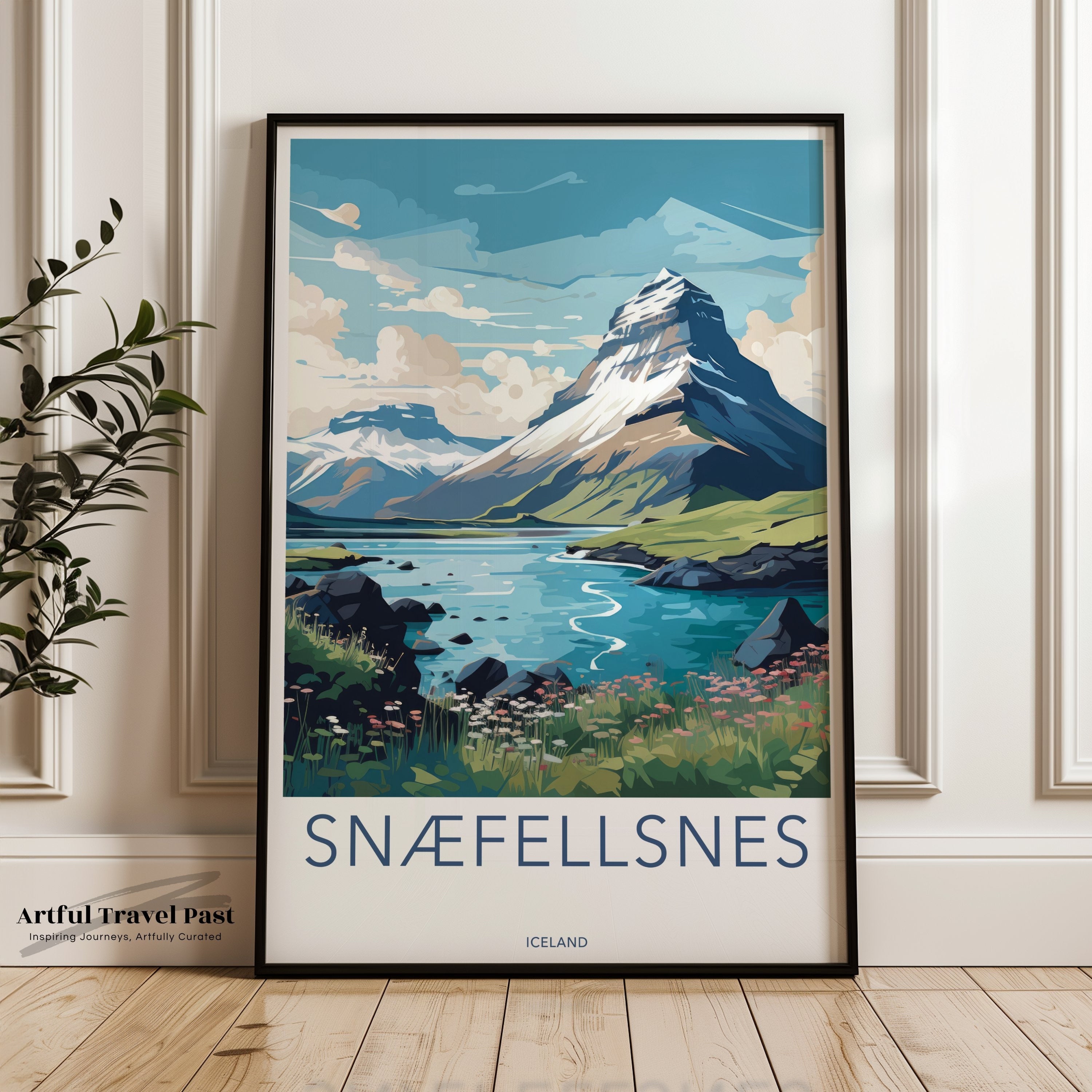 Snaefellsnes Iceland Wall Art, Scenic Landscape Print, Stunning Nature Decor, Nordic Art Poster, Travel Inspired Artwork