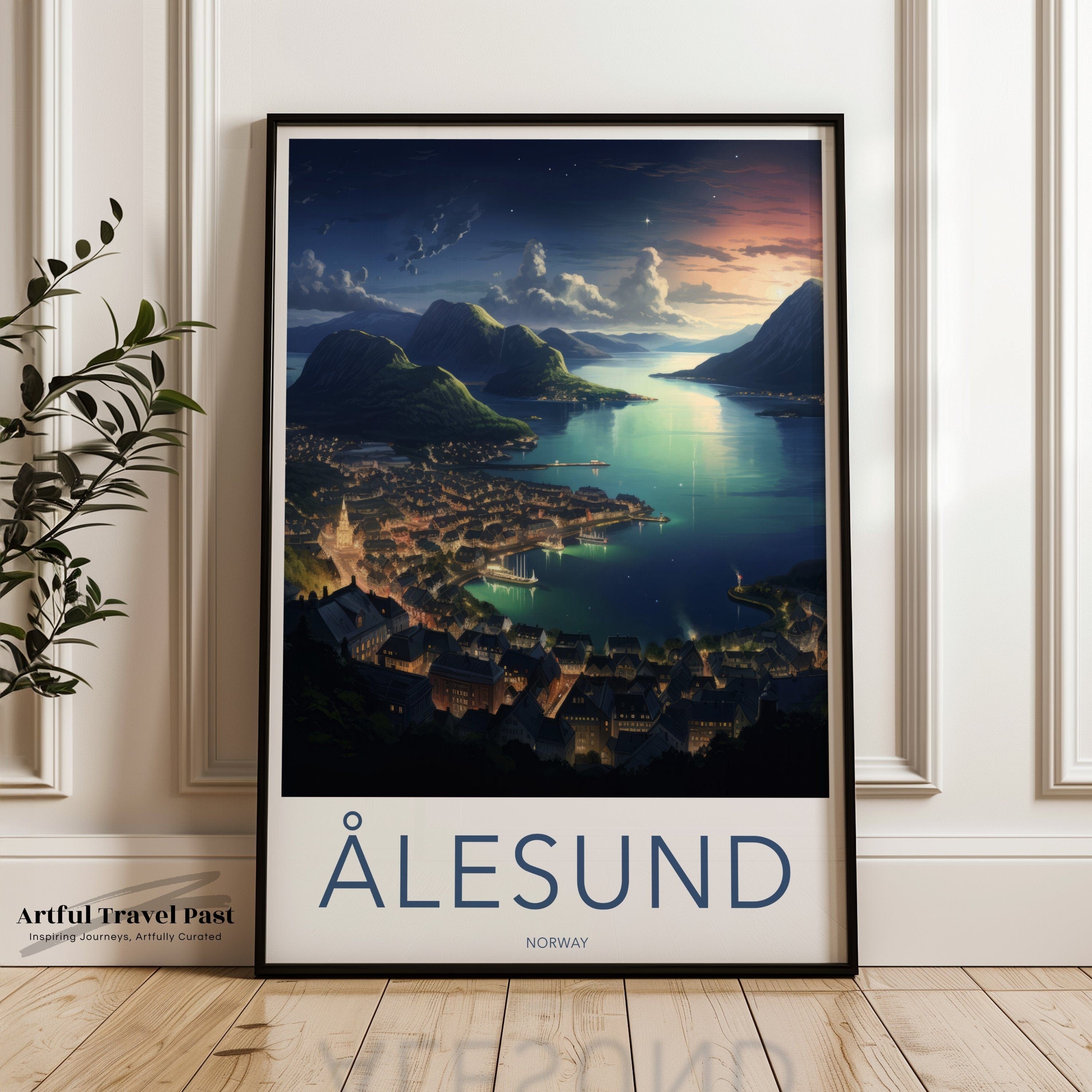 Wall Art Ålesund Poster | Nordic Waterfront | Norway Wall Art