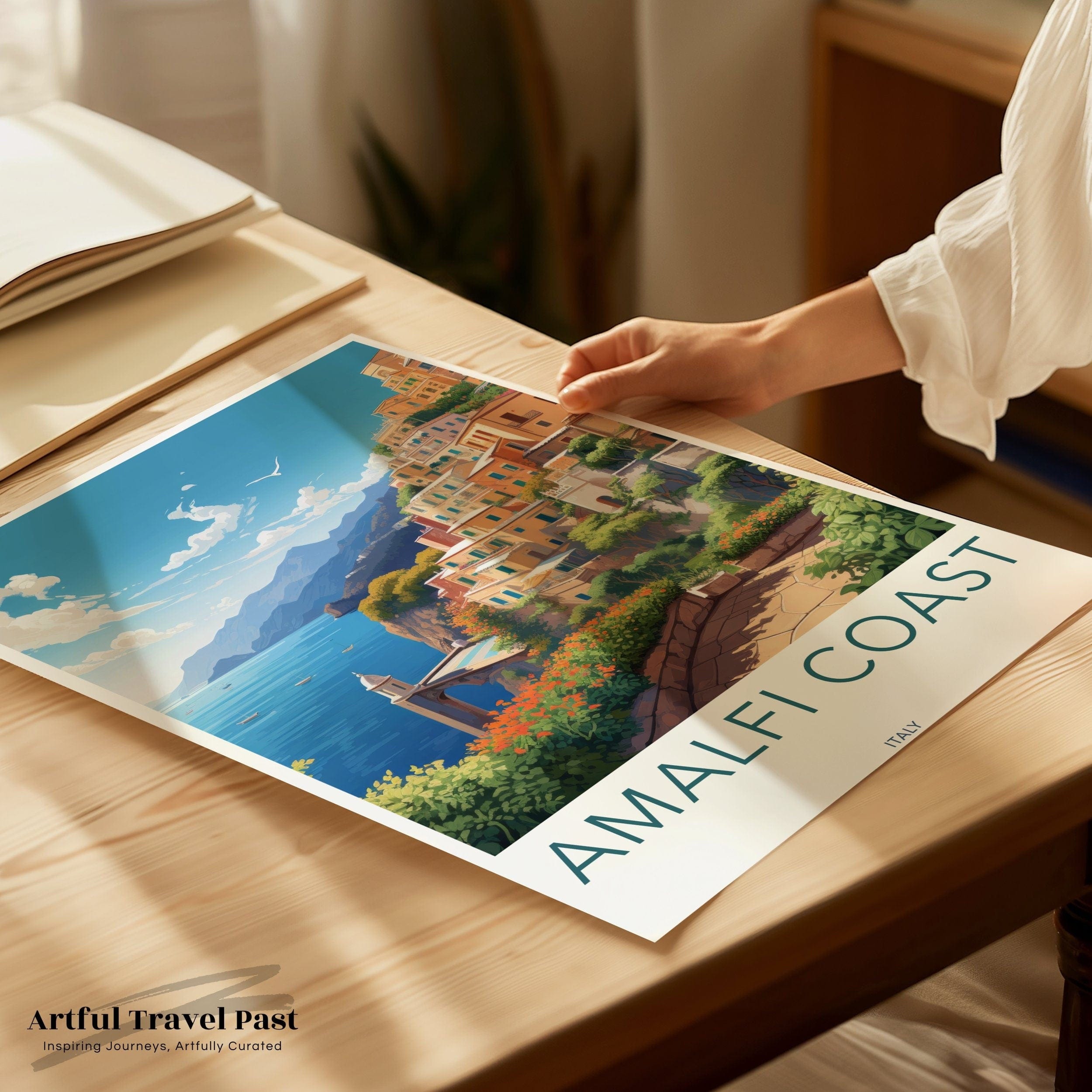 Wall Art Amalfi Coast Poster | Italy Wall Art | Europe Decor