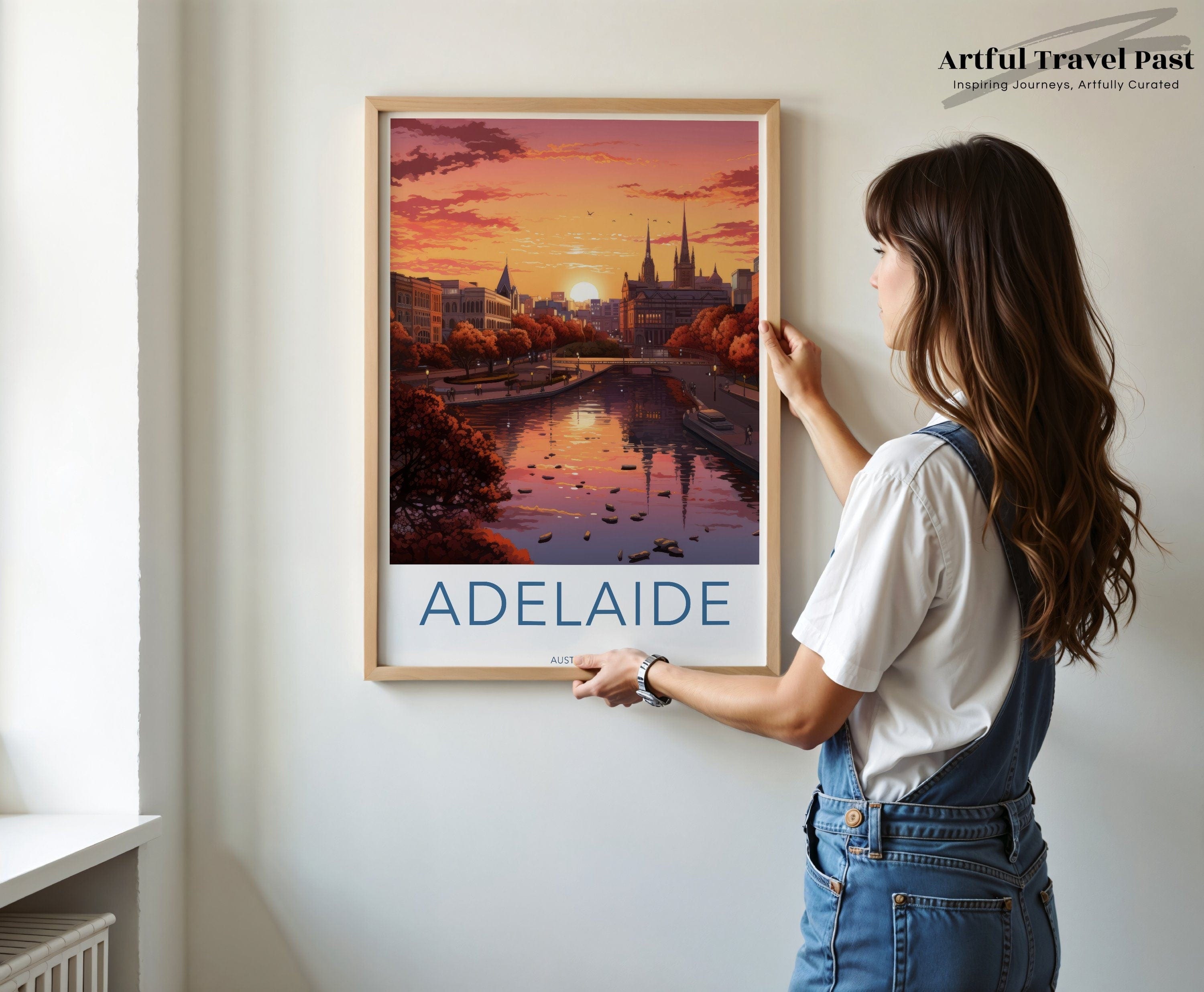 Wall Art Adelaide Poster | Golden Hour Glow | Australia Wall Art