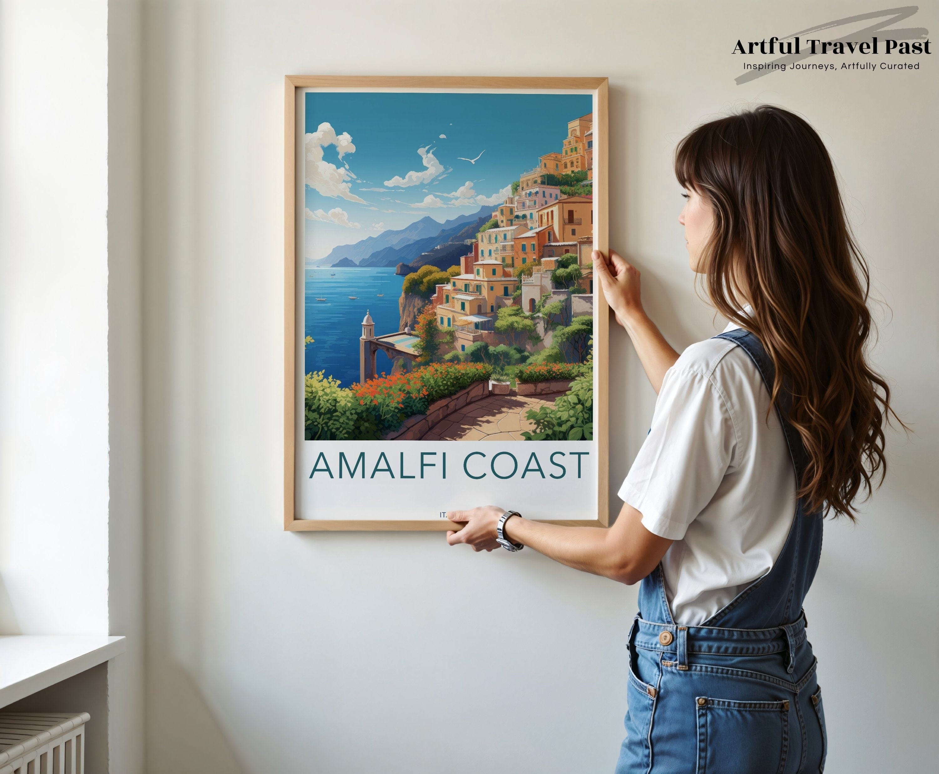 Wall Art Amalfi Coast Poster | Italy Wall Art | Europe Decor