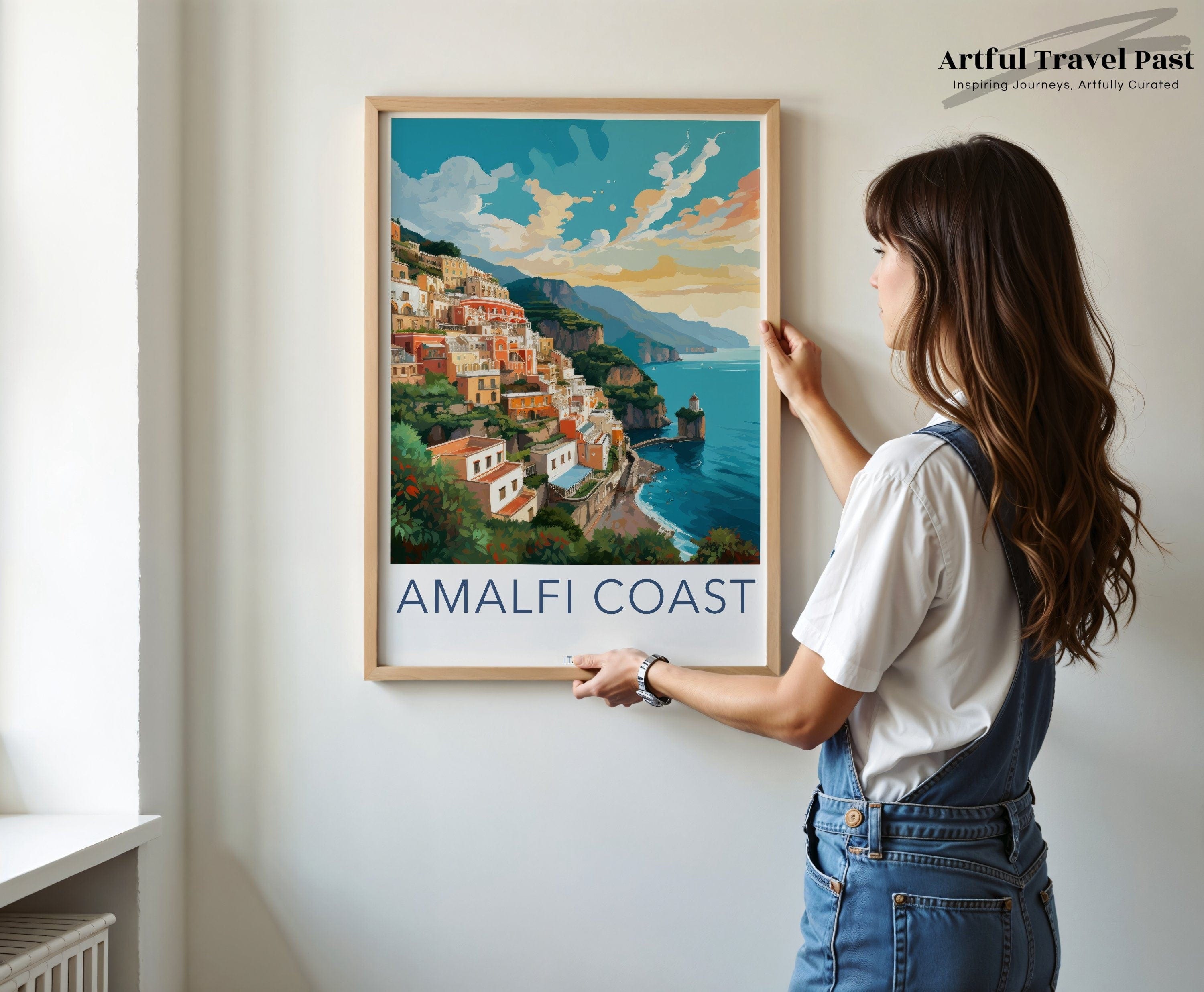 Wall Art Amalfi Coast Poster | Italy Wall Art | Europe Decor