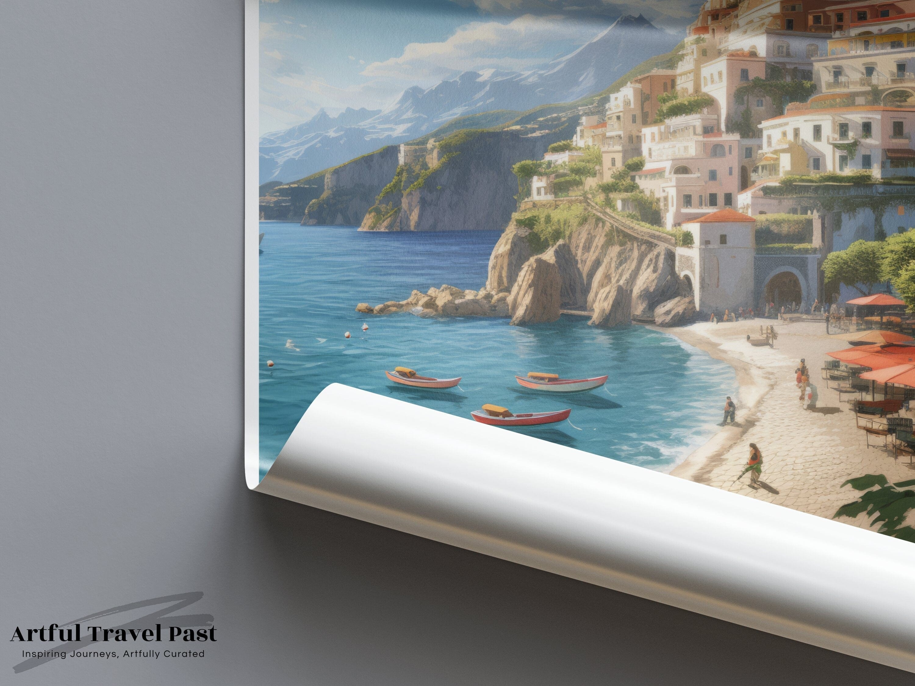 Wall Art Amalfi Coast Poster | Italy Wall Art | Europe Decor