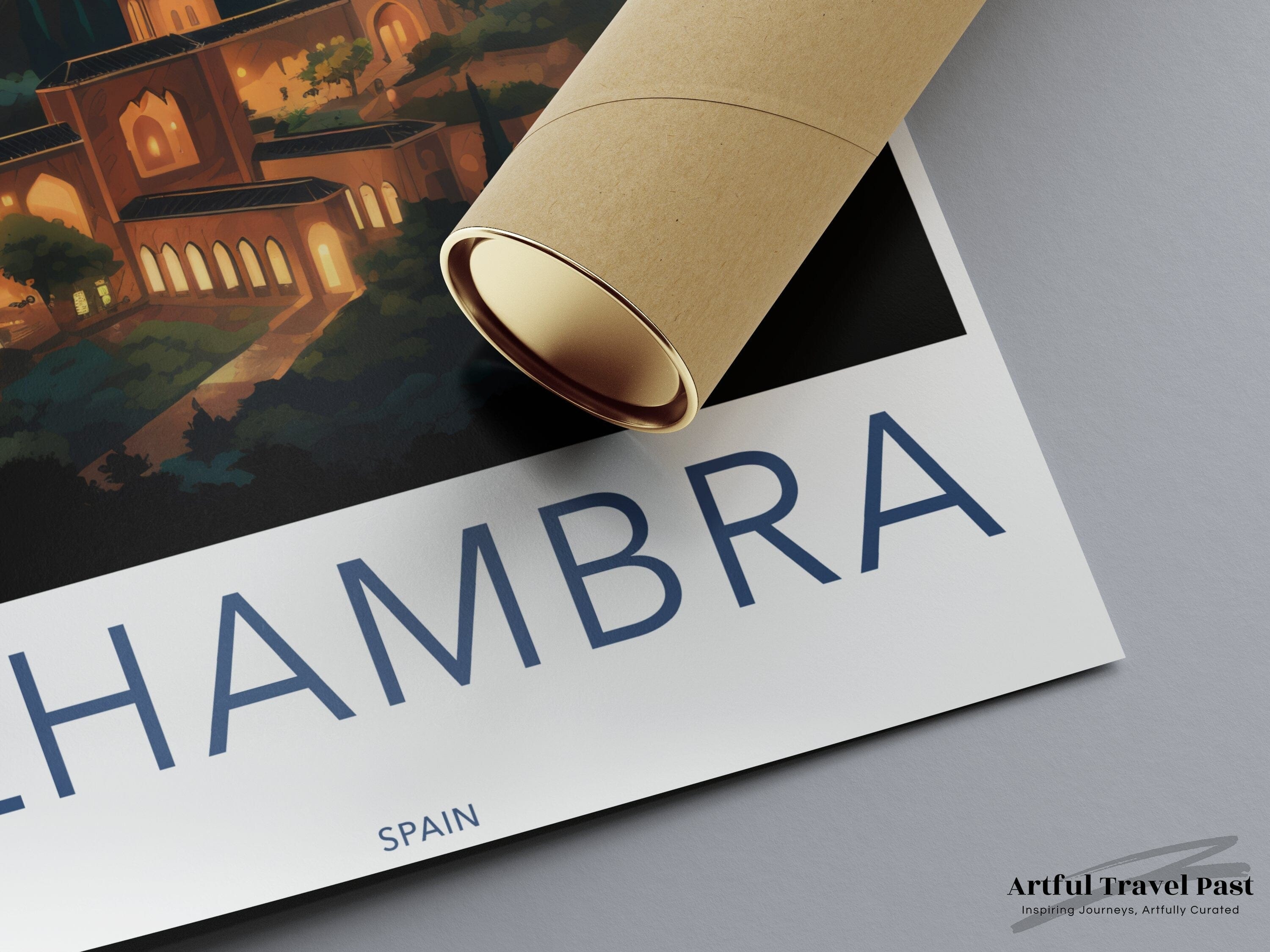 Wall Art Alhambra Poster | Spain Wall Art | Europe Decor