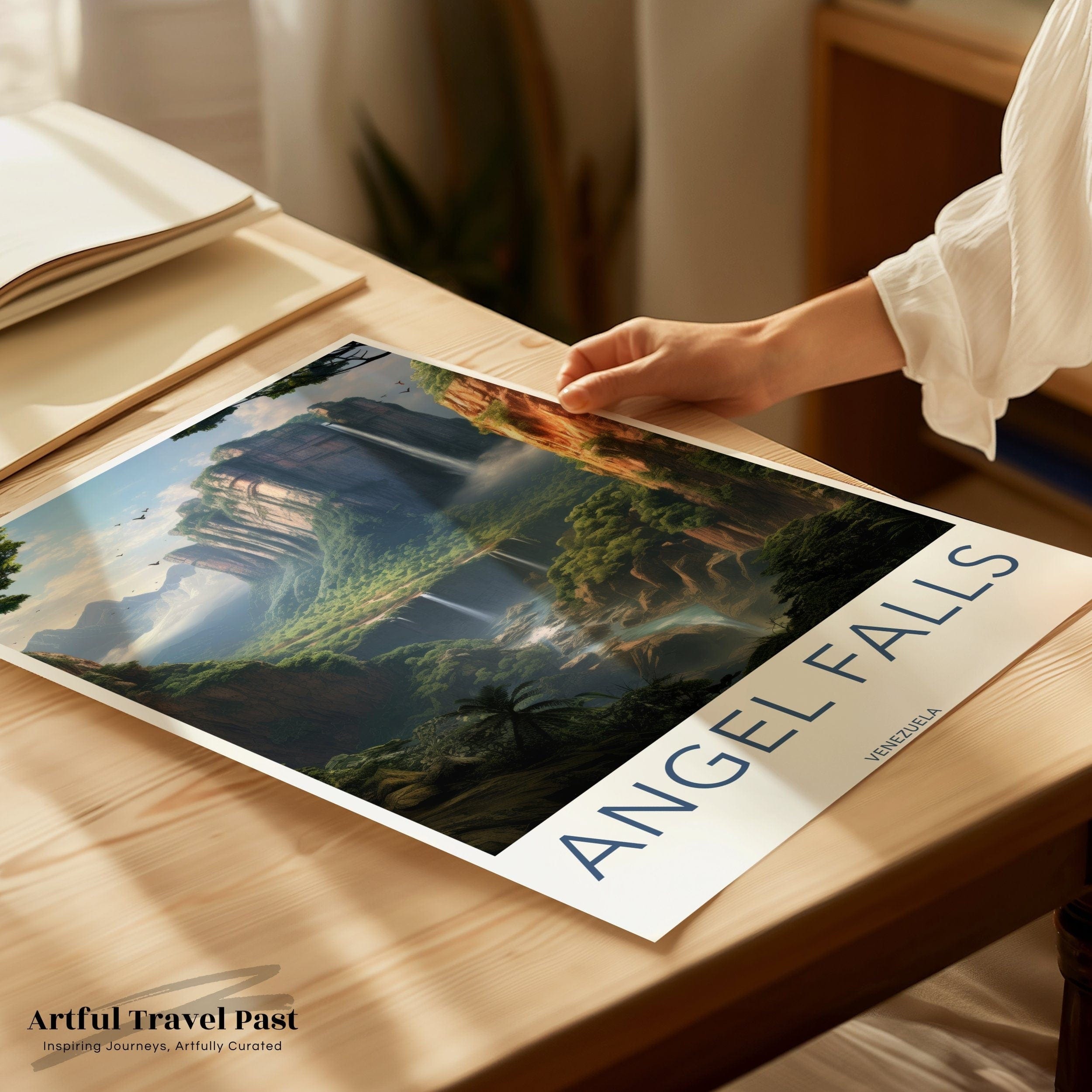 Wall Art Angel Falls Poster | Venezuela Wall Art | South America Decor