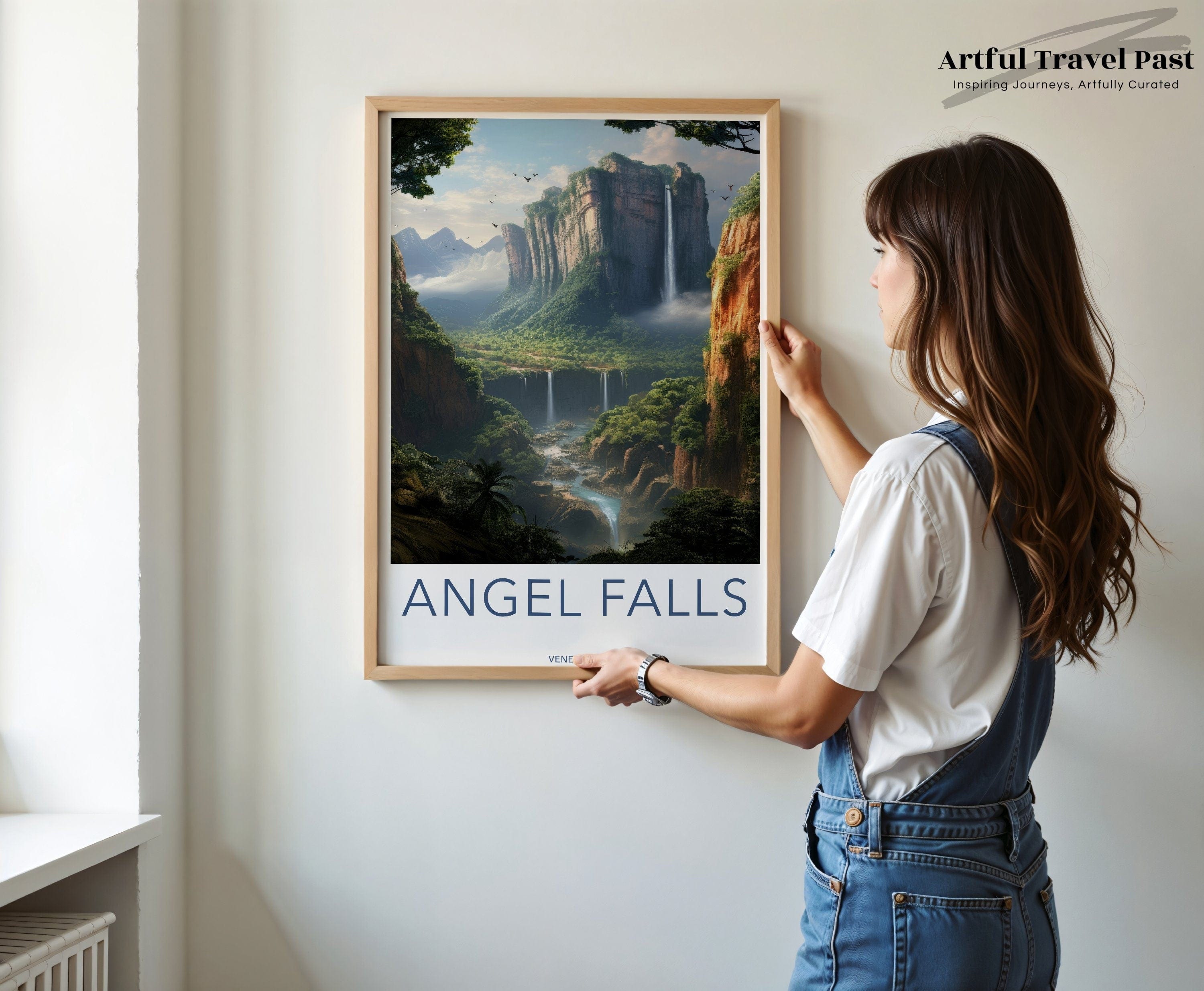 Wall Art Angel Falls Poster | Venezuela Wall Art | South America Decor