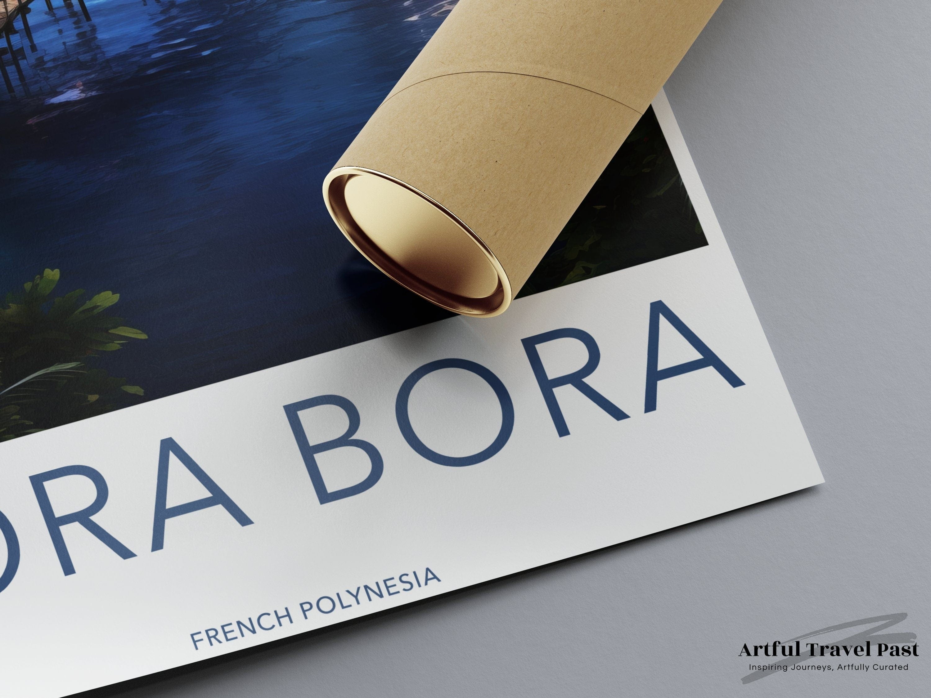 Wall Art Bora Bora Poster | French Polynesia Art | South Pacific Decor