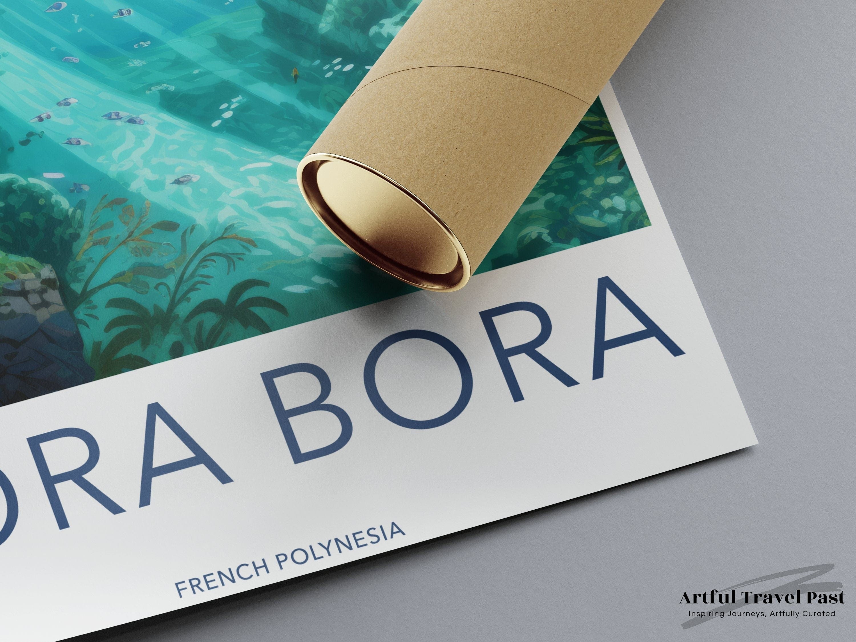 Wall Art Bora Bora Poster | Tropical Island | French Polynesia Art