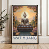 Wat Muang Wall Art, Stunning Thailand Landscape, Serene Buddhist Temple Print, Thai Cultural Decor, Asian Zen Meditation Artwork