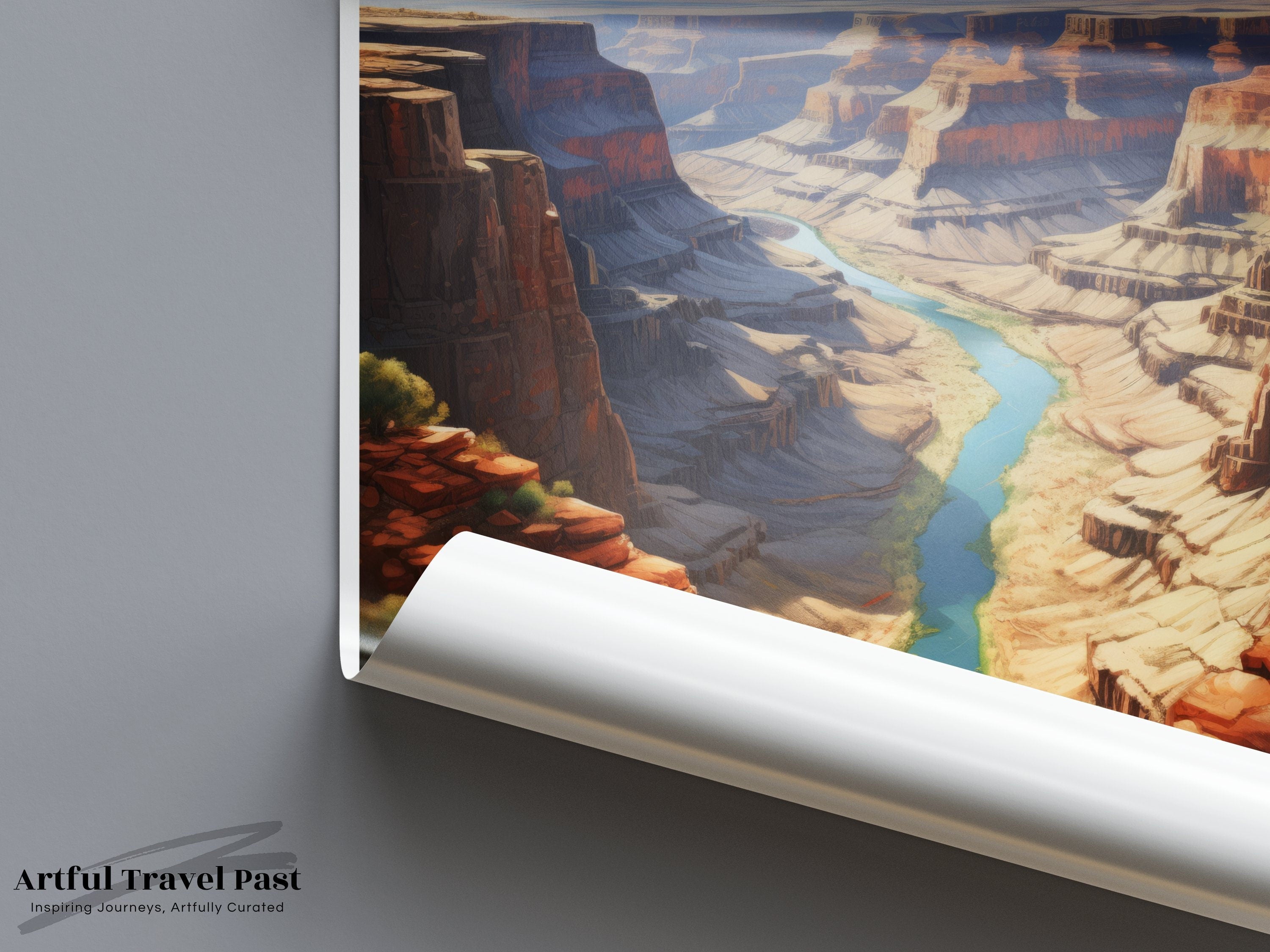 Grand Canyon Wall Art Print, Stunning Landscape Poster, Beautiful US Nature Scene, Perfect Home Decor, Travel Art Gift