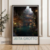 Jeita Grotto Wall Art, Mysterious Cave Decor, Natural Wonder Artwork, Lebanon Travel Poster, Unique Scenic Print, Artistic Cave Photography