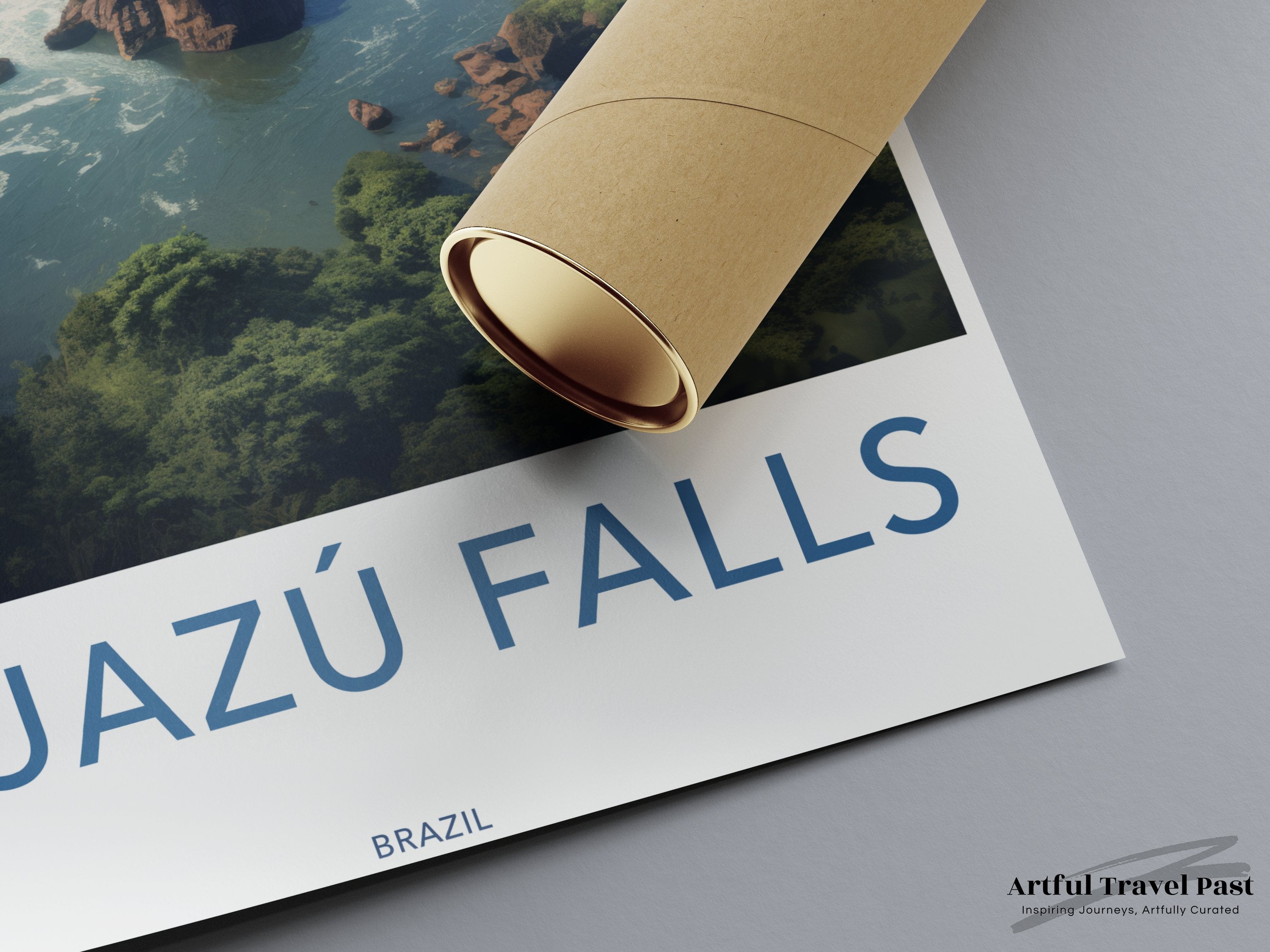 Iguazu Falls Wall Art, Natural Wonder Poster, Brazil Waterfalls Print, Scenic Landscape Decor, Travel Destination Artwork