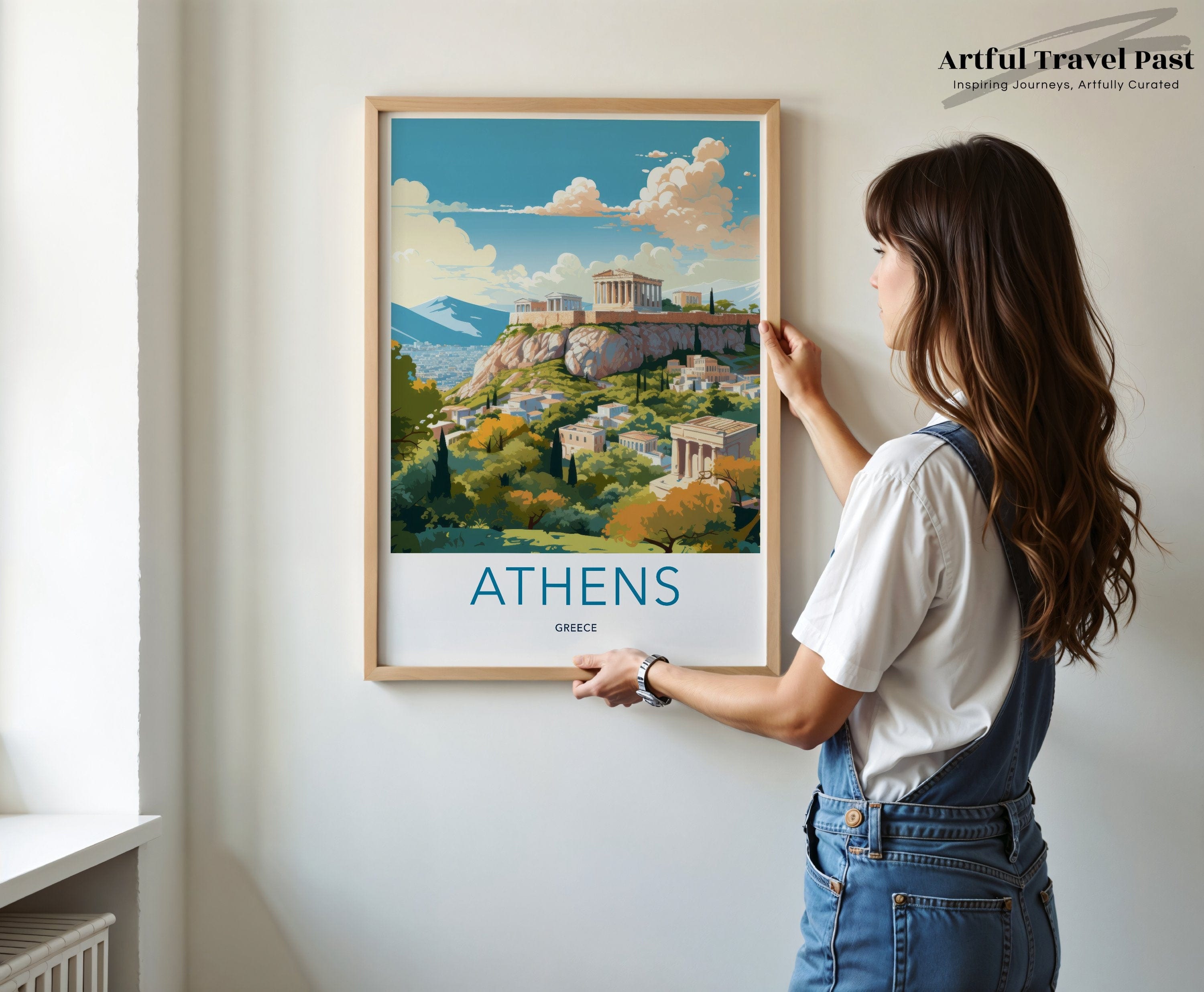 Wall Art Athens Poster | Greece Wall Art | Europe Decor