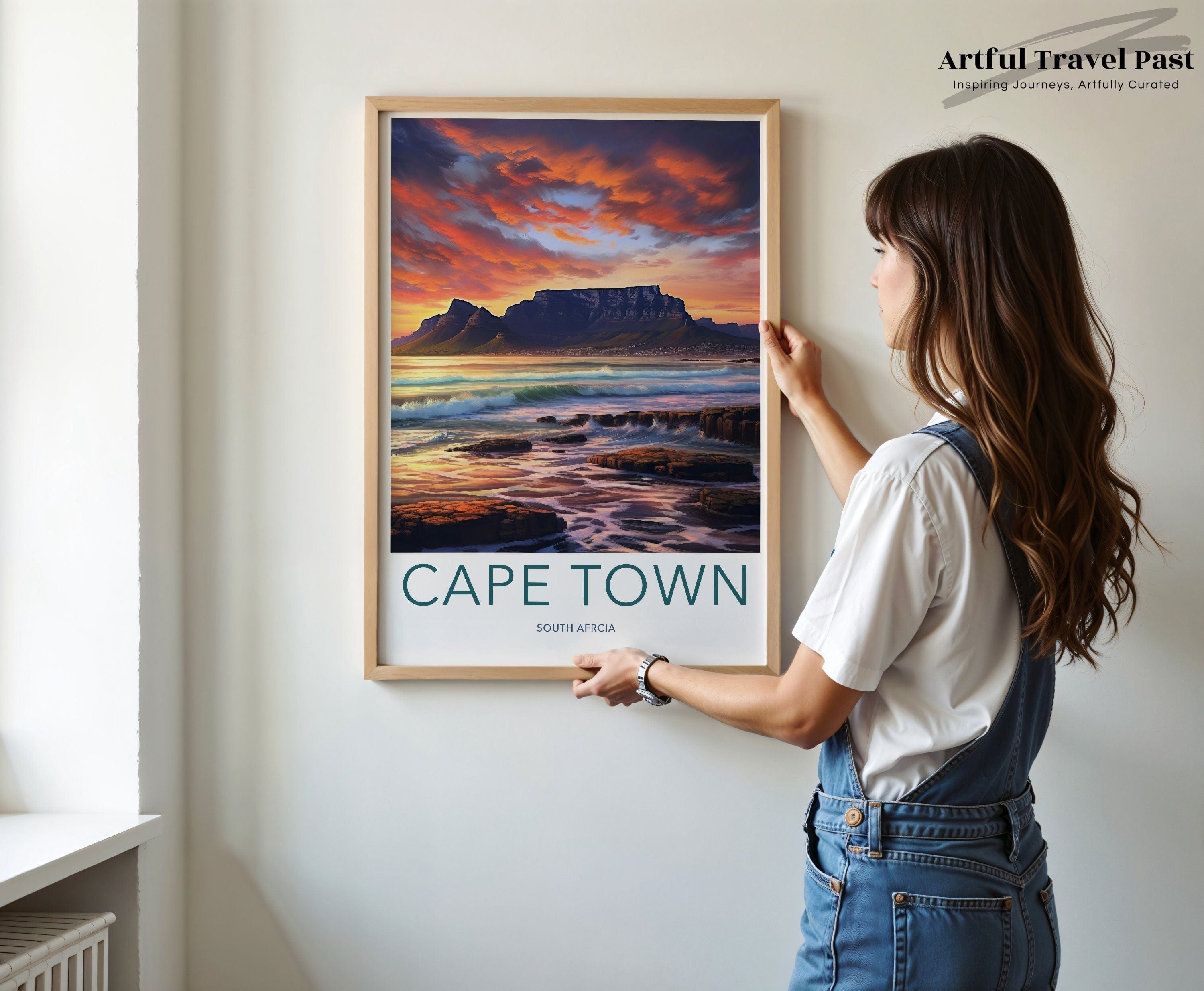 Wall Art Cape Town Poster | Scenic Sunset | South Africa Wall Art