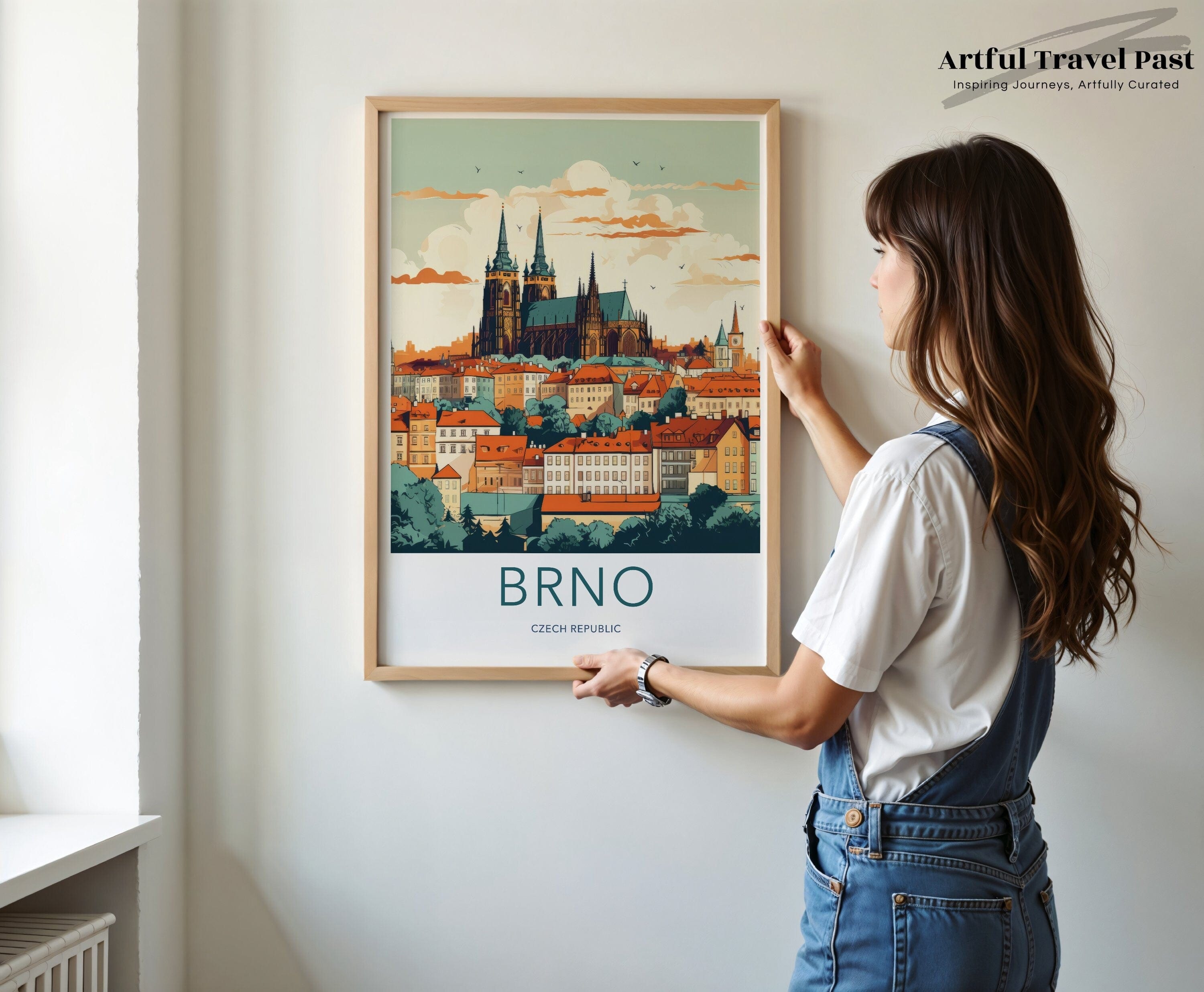 Wall Art Brno Poster | Czech Republic Wall Art | Eastern Europe Decor