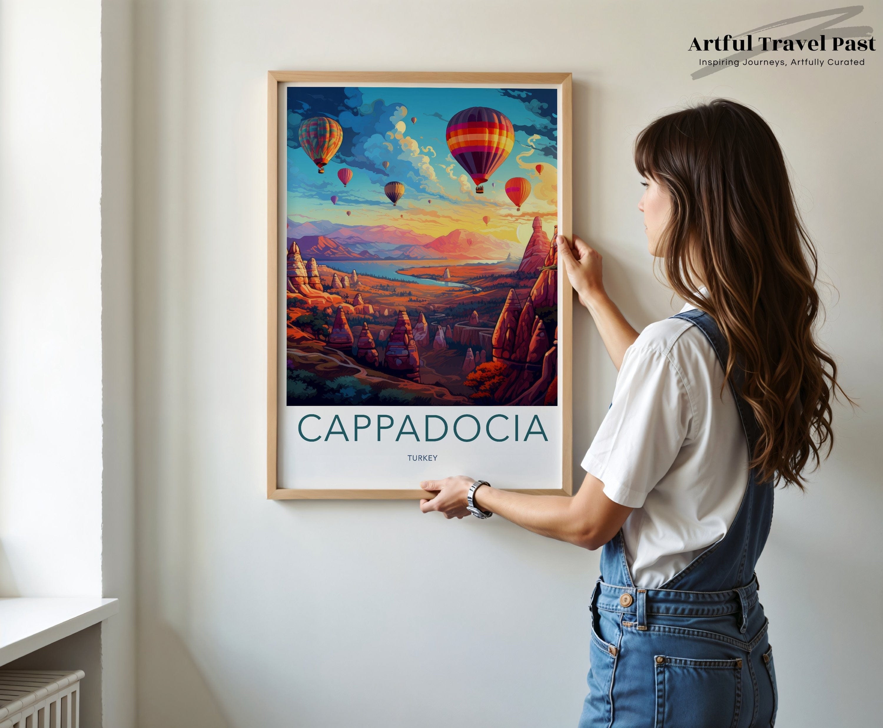 Wall Art Cappadocia Poster | Turkey Wall Art | Balkans Decor