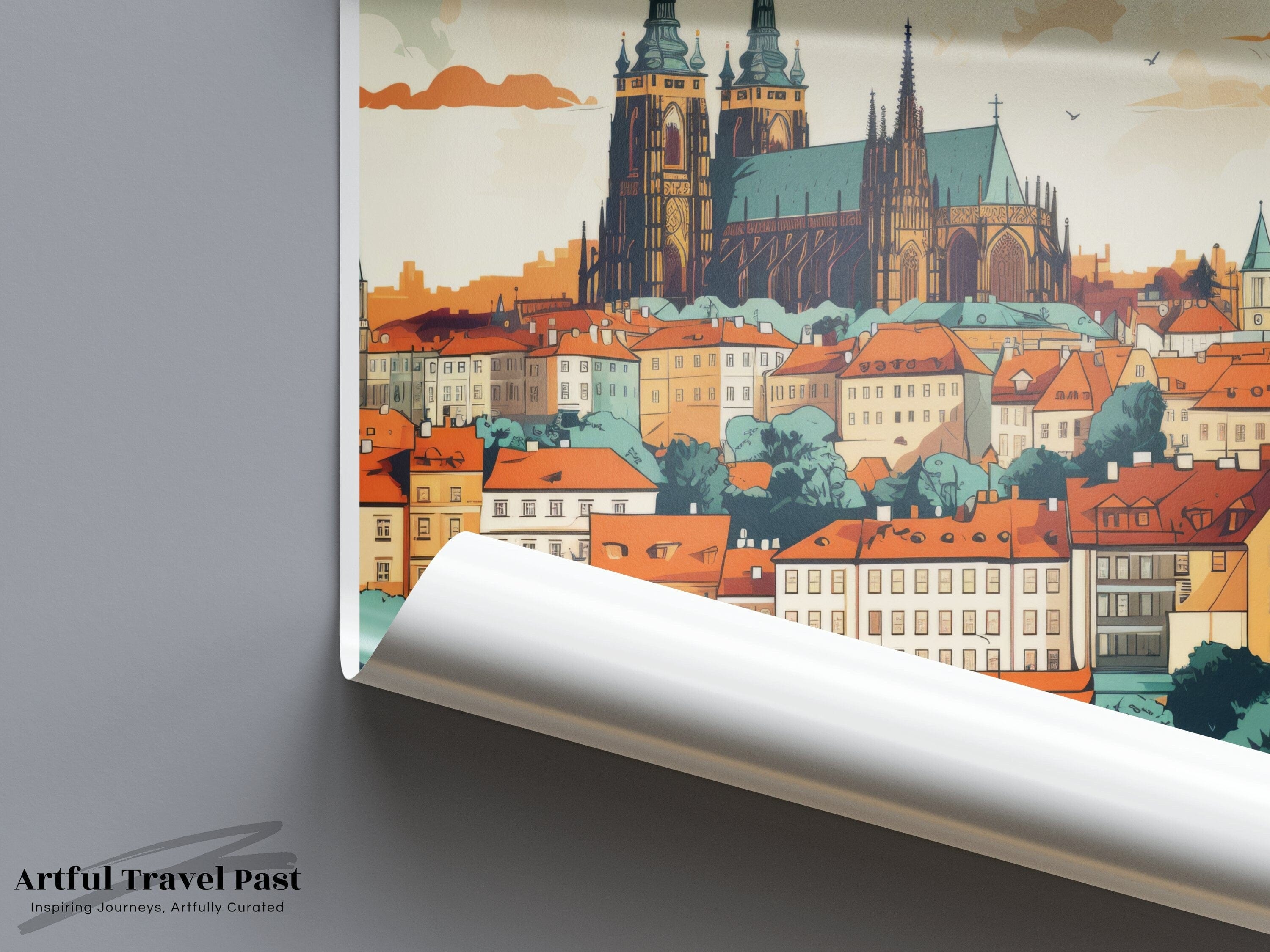 Wall Art Brno Poster | Czech Republic Wall Art | Eastern Europe Decor