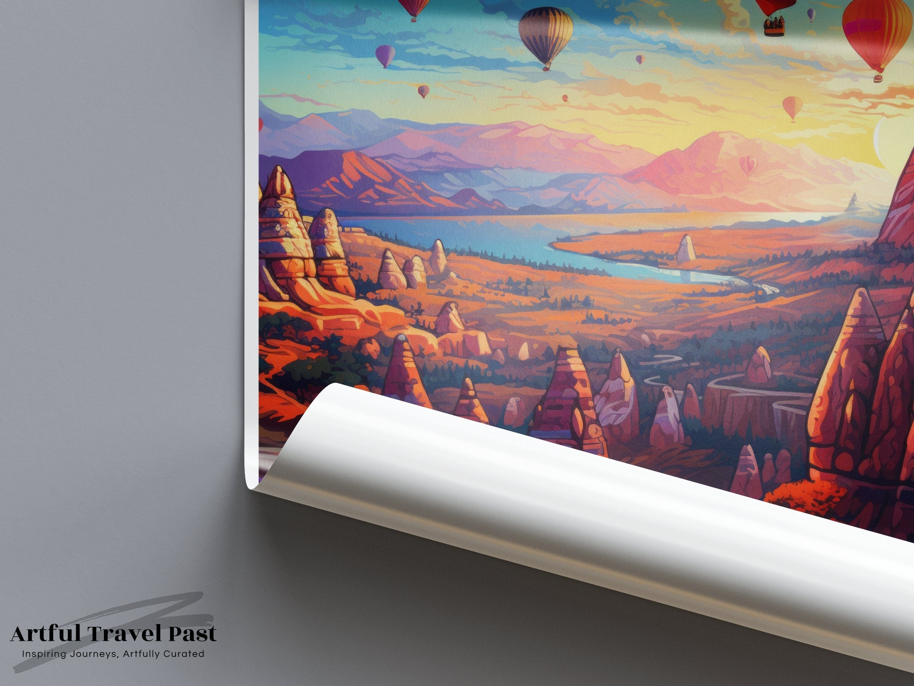 Wall Art Cappadocia Poster | Turkey Wall Art | Balkans Decor