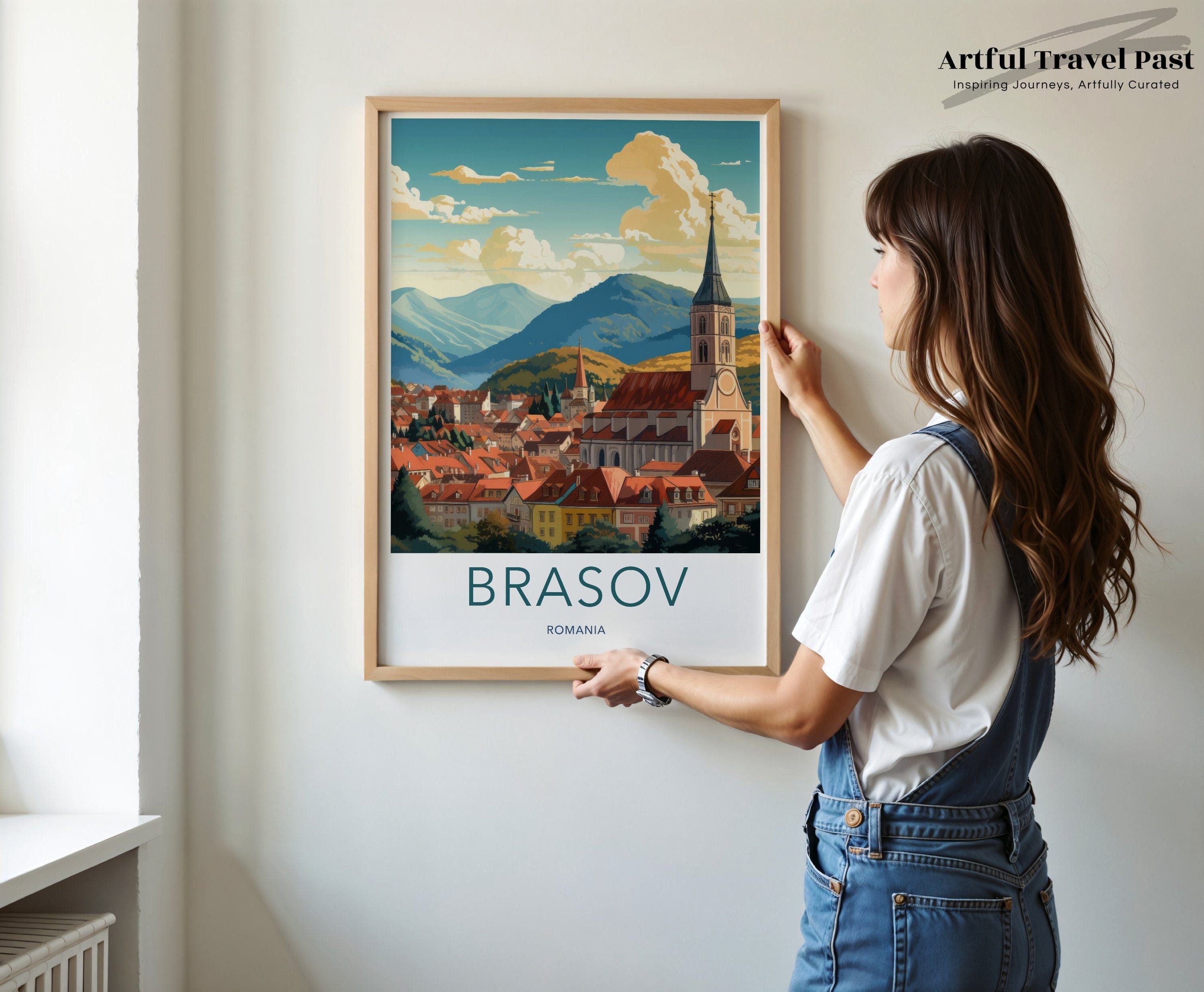 Wall Art Brasov Poster | Romania Wall Art | Eastern Europe Decor