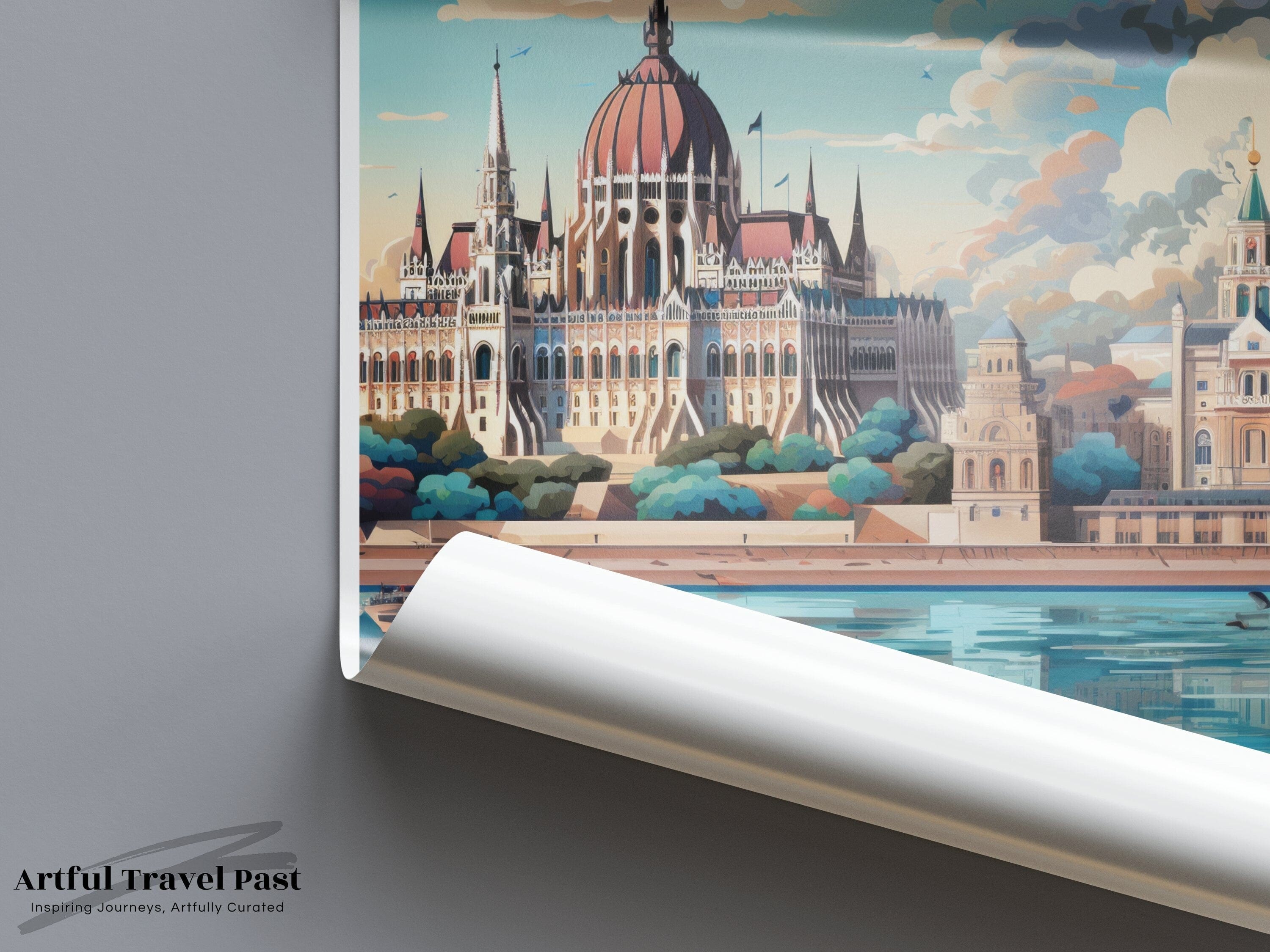 Wall Art Budapest Poster | Hungary Wall Art | Eastern Europe Decor