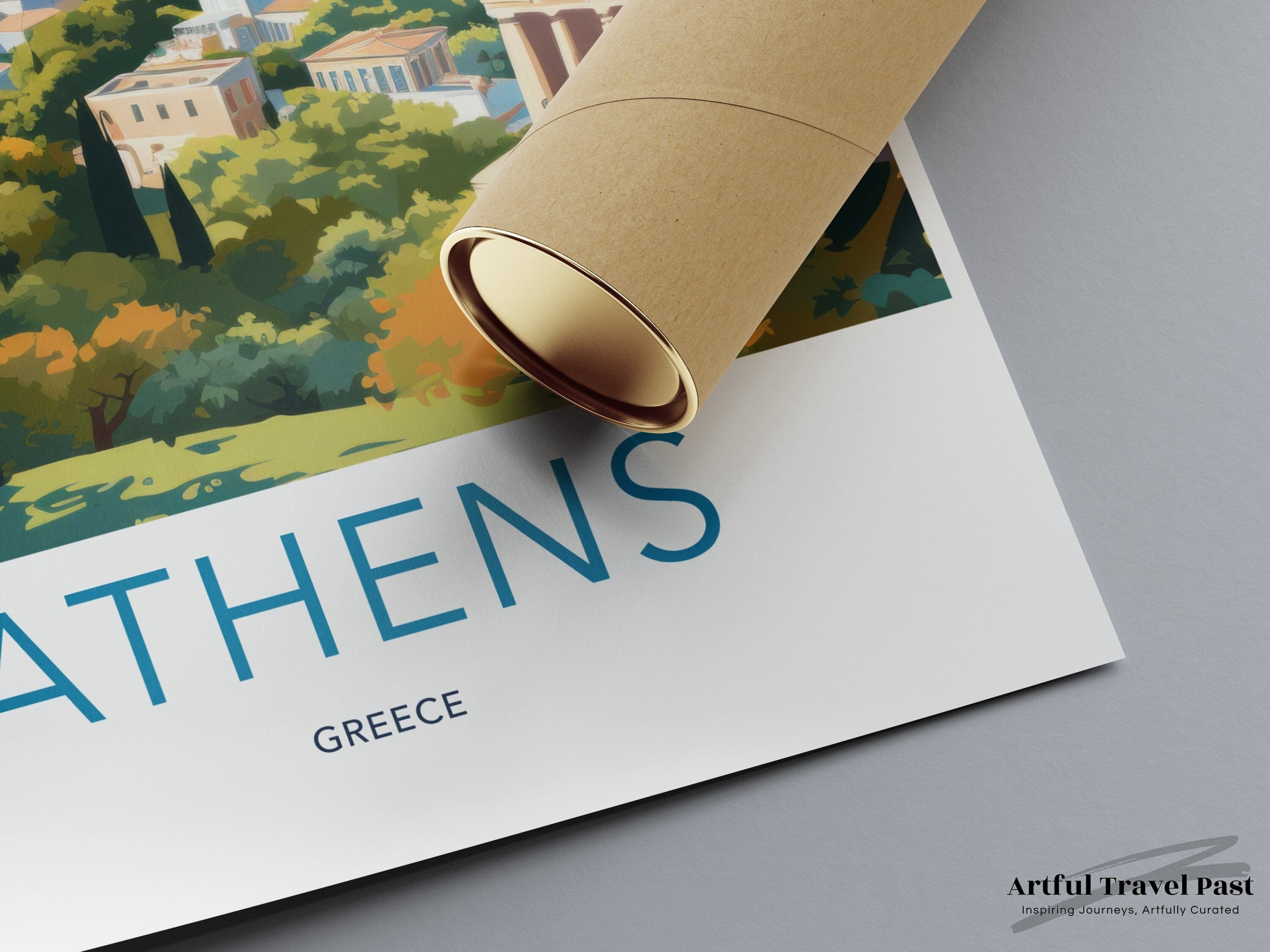 Wall Art Athens Poster | Greece Wall Art | Europe Decor