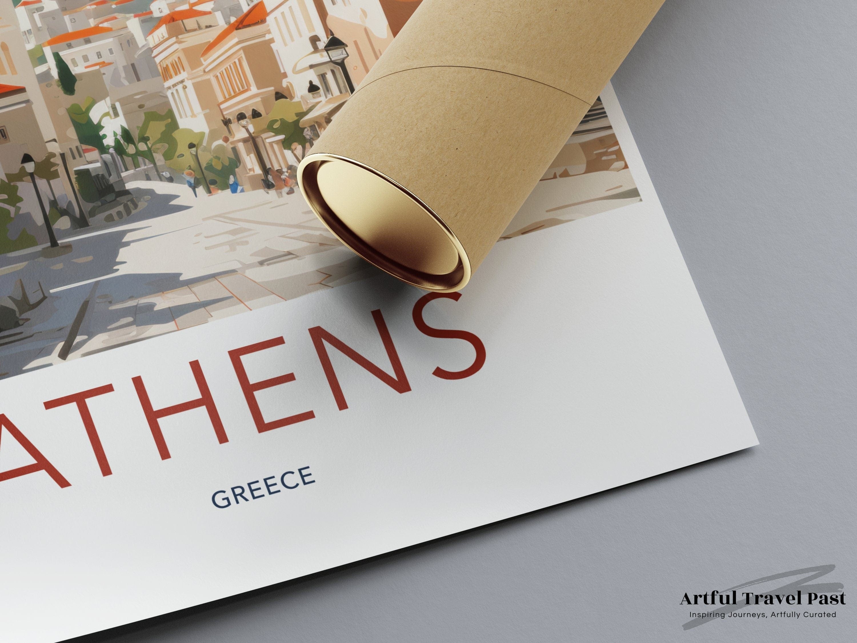 Wall Art Athens Poster | Historic Landmarks Print | Greece Wall Art