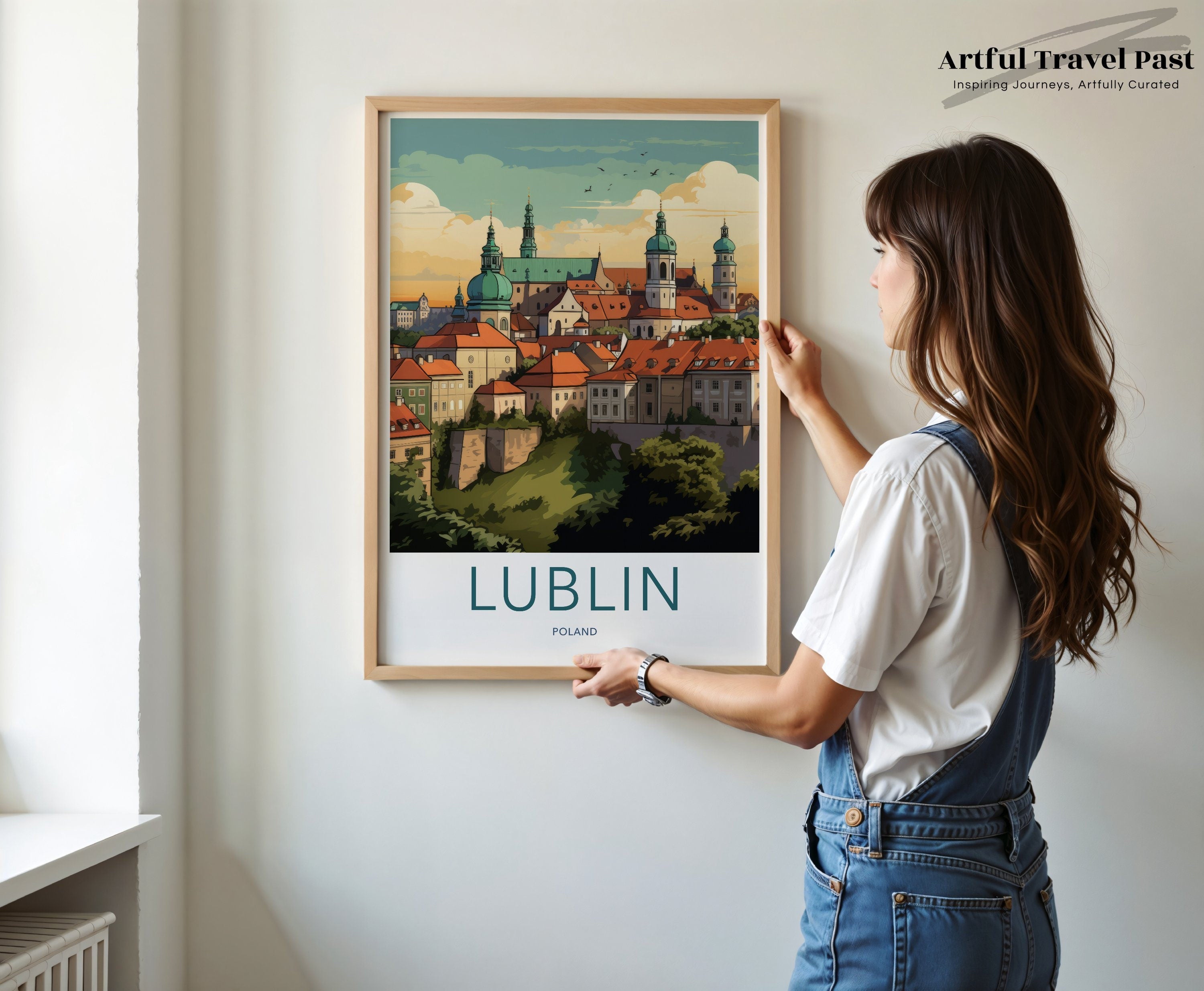 Lublin Cityscape Wall Art, Poland Architecture Print, European City Decor, Vibrant Lublin Poster, Travel Inspired Home Decor