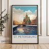 St Petersburg Wall Art, Russia Travel Poster, Cityscape Decor, Modern Travel Art, Scenic Wall Decor, Travel Souvenir Print