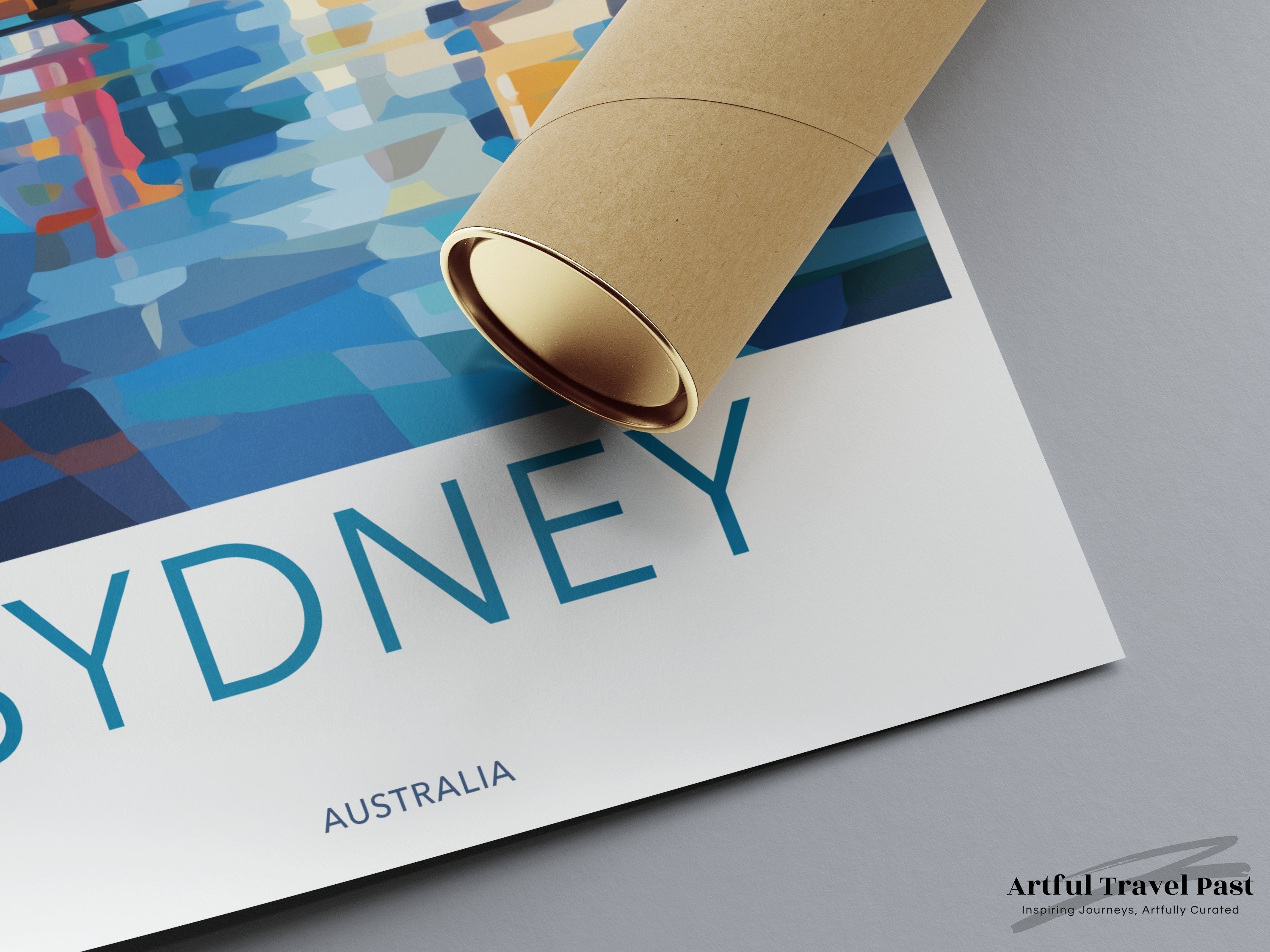 Modern Sydney Wall Art, Geometric Sydney Skyline Print, Australian Cityscape Poster, Contemporary Home Decor, Unique Sydney Artwork