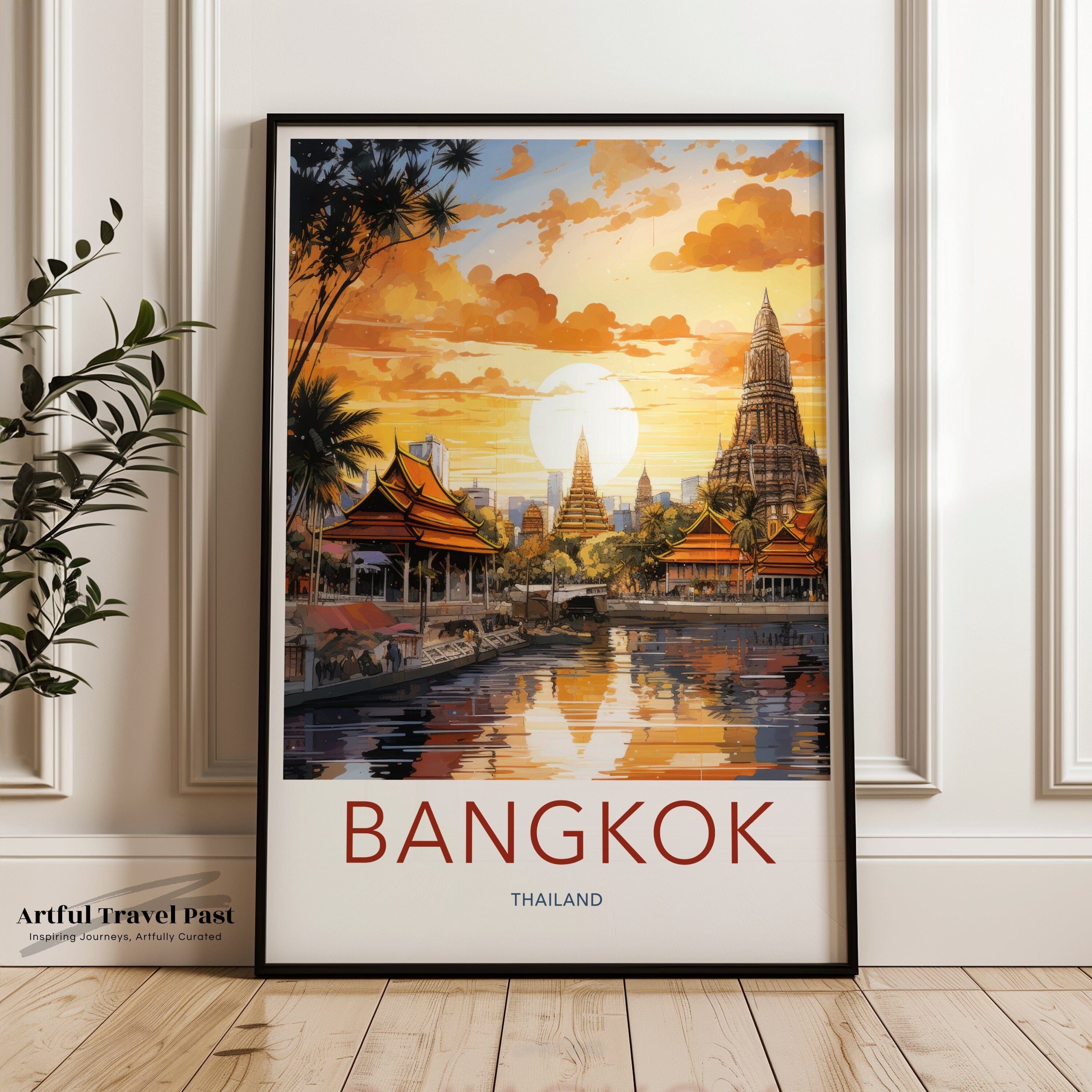 Wall Art Bangkok Poster | Thailand Wall Art | Asia Decor