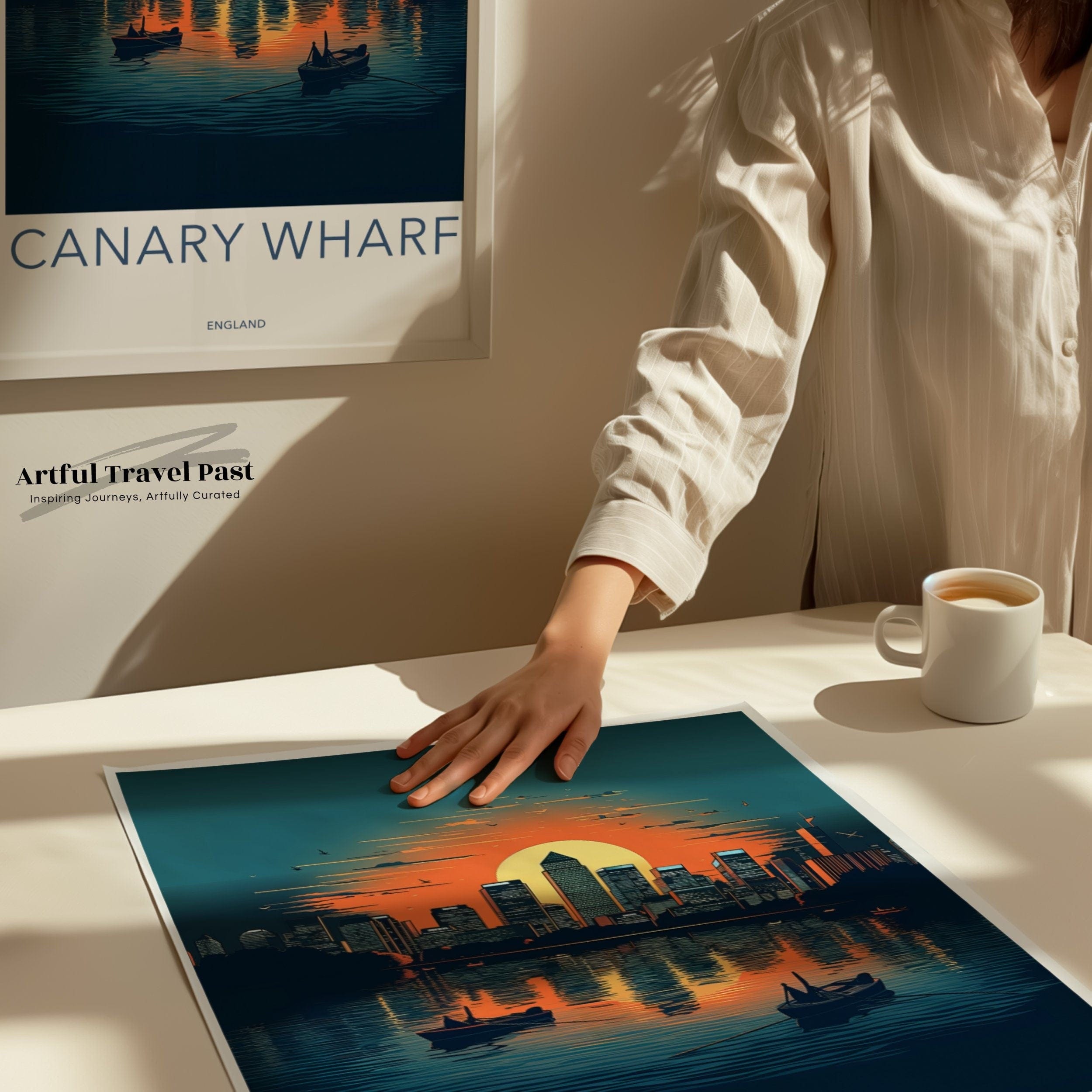 Wall Art Canary Wharf Poster | England Wall Art | UK Decor