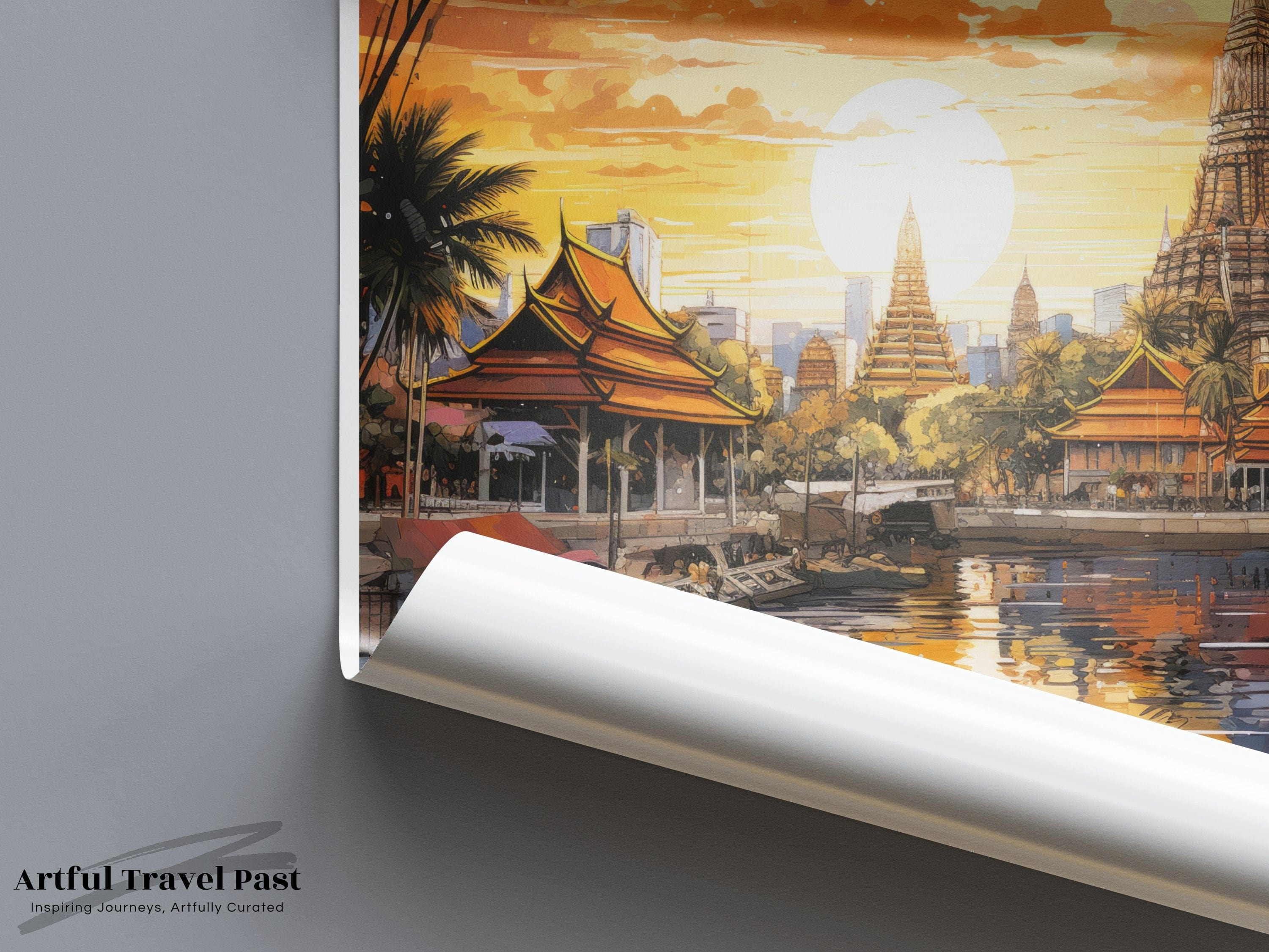 Wall Art Bangkok Poster | Thailand Wall Art | Asia Decor