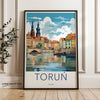 Stunning Torun Poland Wall Art, Torun Historic Cityscape Print, Colorful Reflection Poster, Architectural Wonders Decor