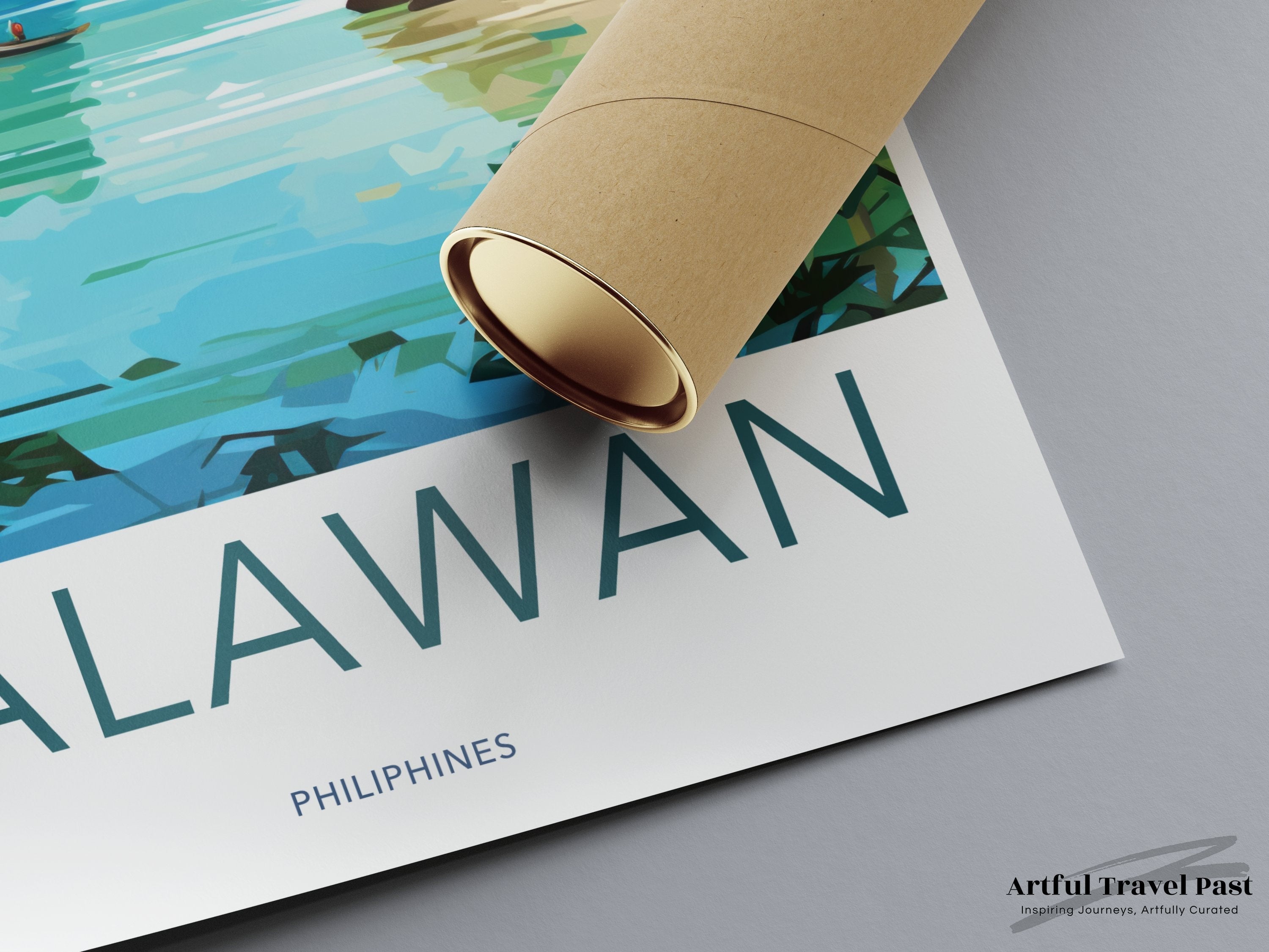 Palawan Wall Art, Philippines Travel Poster, Tropical Island Decor, Scenic Landscape Print, Travel Souvenir, Coastal Artwork