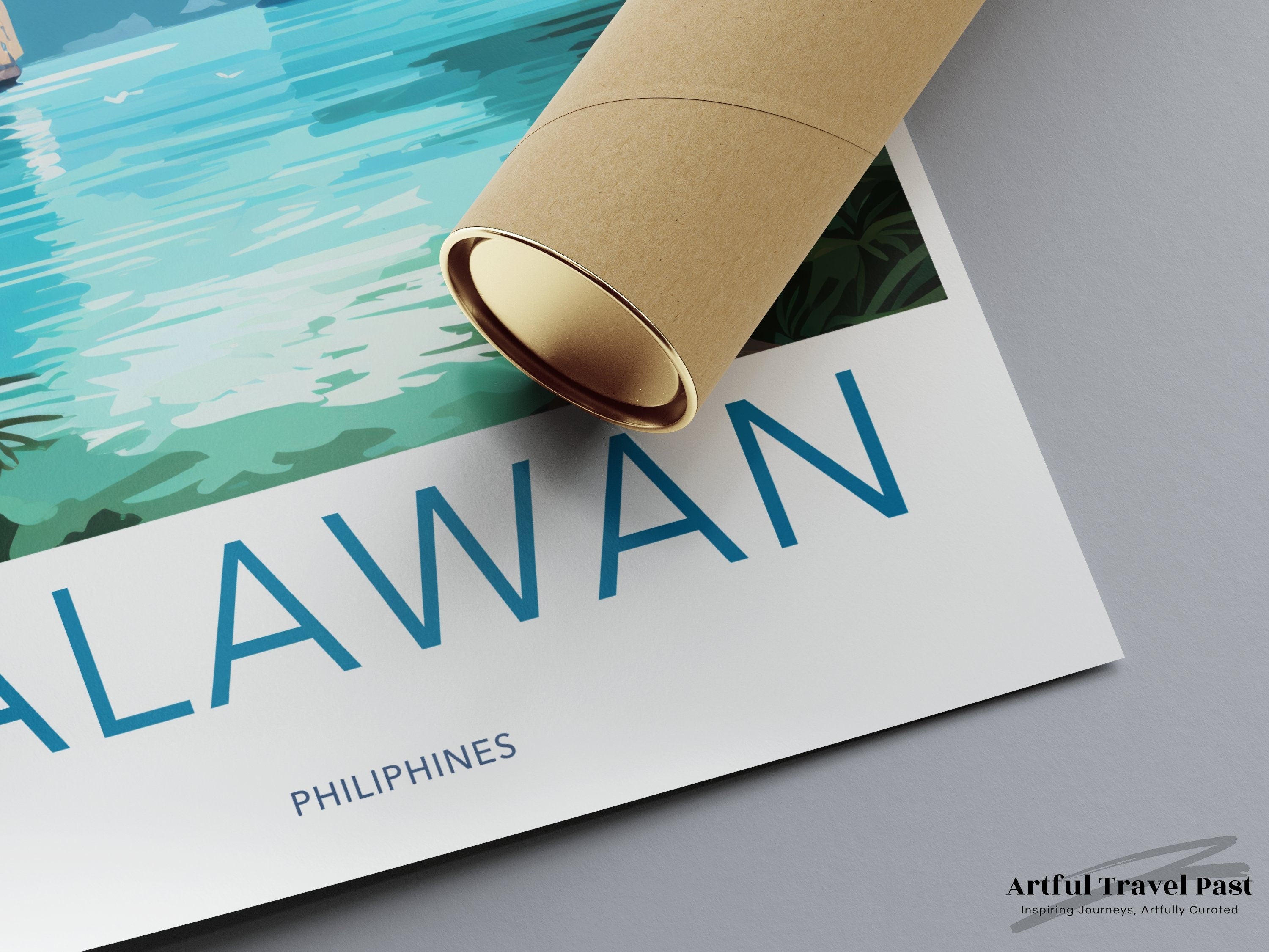 Palawan Wall Art, Stunning Landscape Artwork, Tropical Island Decor, Philippines Travel Poster, Beach Paradise Print, Scenic Ocean View