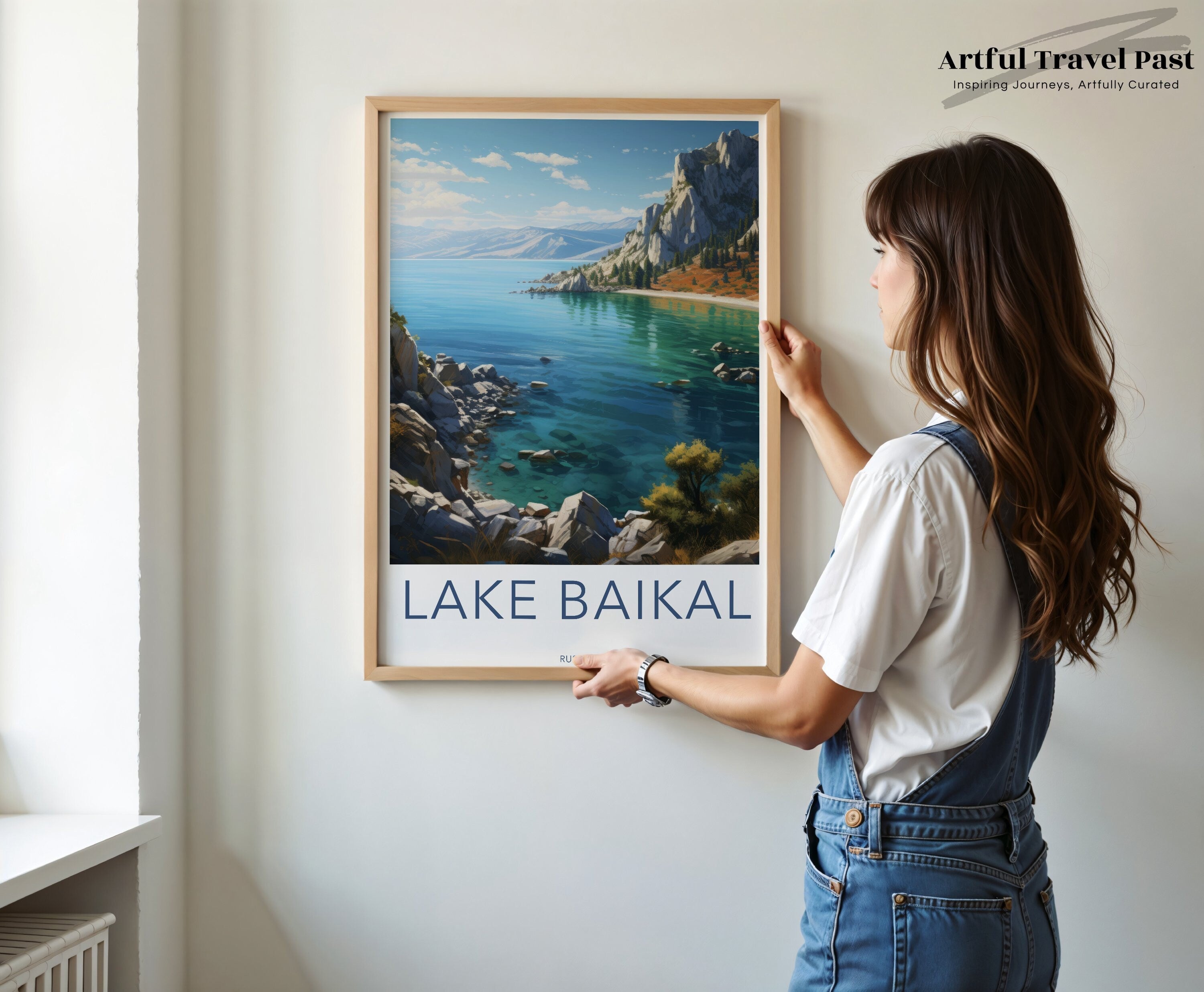 Lake Baikal Wall Art, Scenic Lake Baikal Print, Beautiful Russian Nature Poster, Landscape Photography, Travel Inspired Decor