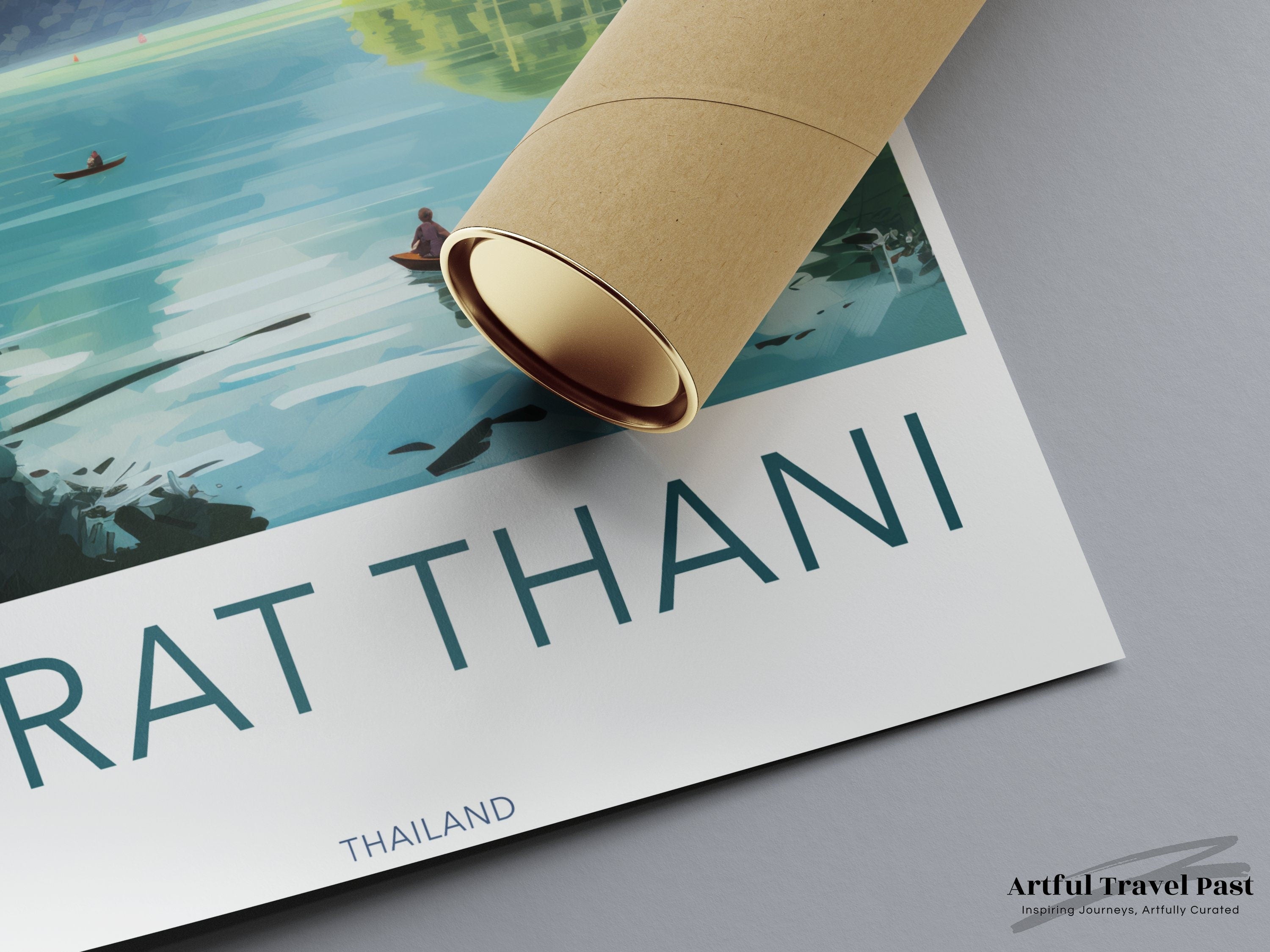 Surat Thani Wall Art, Scenic Thailand Landscape Print, Nature Lover Gift, Southeast Asian Home Decor, Cultural Heritage Wall Art