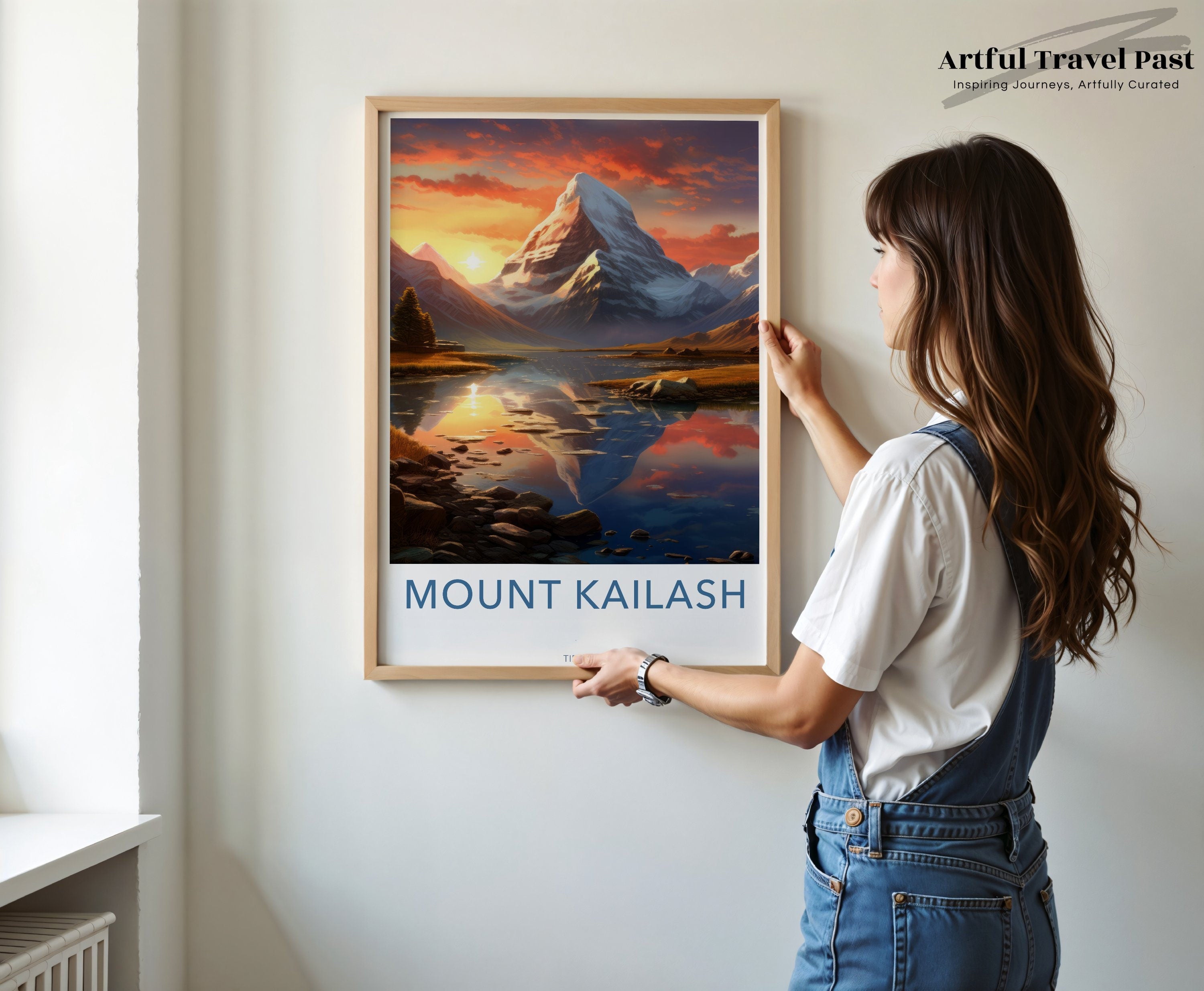 Mount Kailash Wall Art, Scenic Mountain View, Cultural and Historical Significance, Perfect Home Decor, Nature Landscape Print