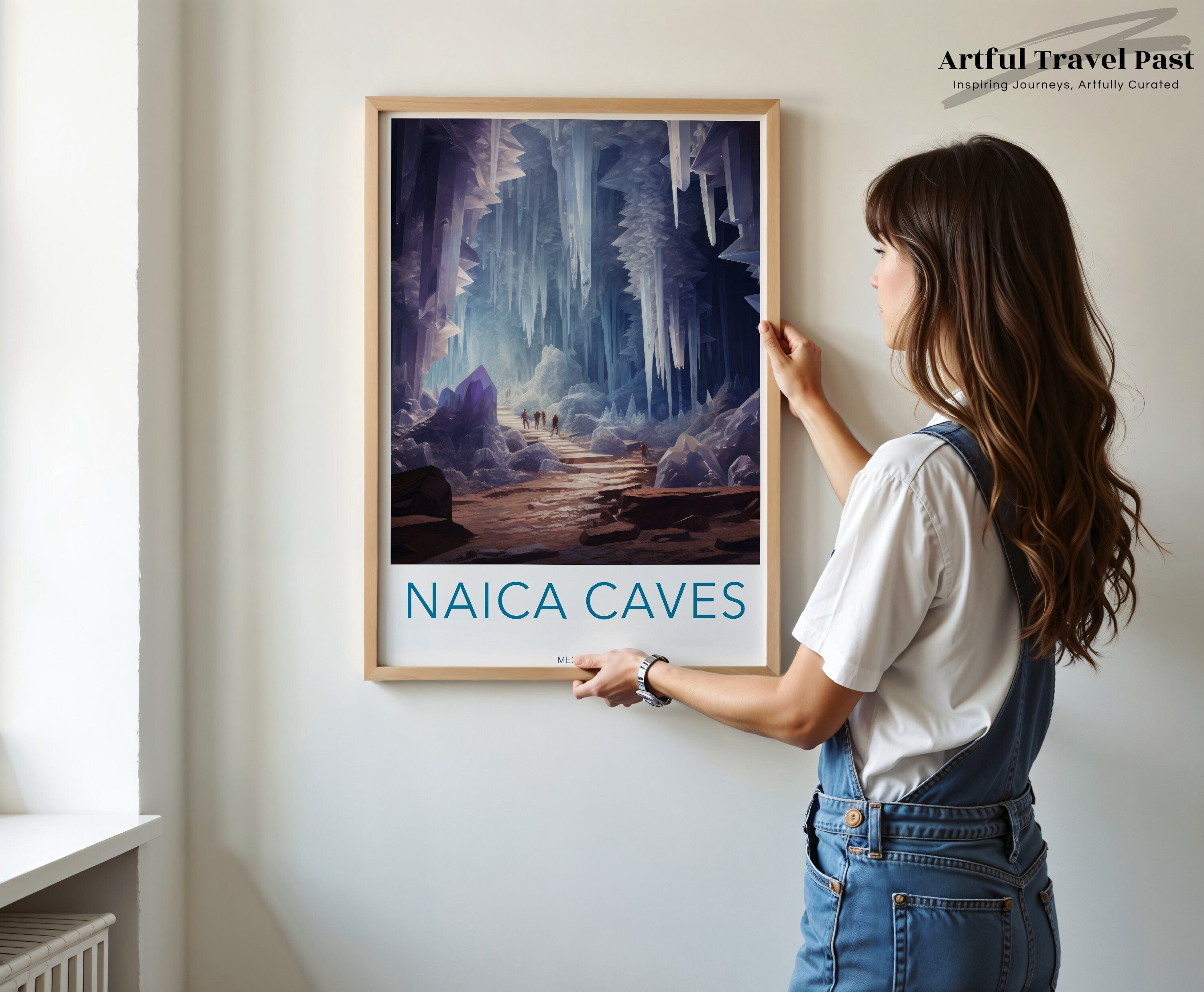 Naica Caves Wall Art, Mexico Crystal Cave Art Print, Nature Photography, Home Decor, Unique Wall Decoration, Office Wall Art, Gift Idea