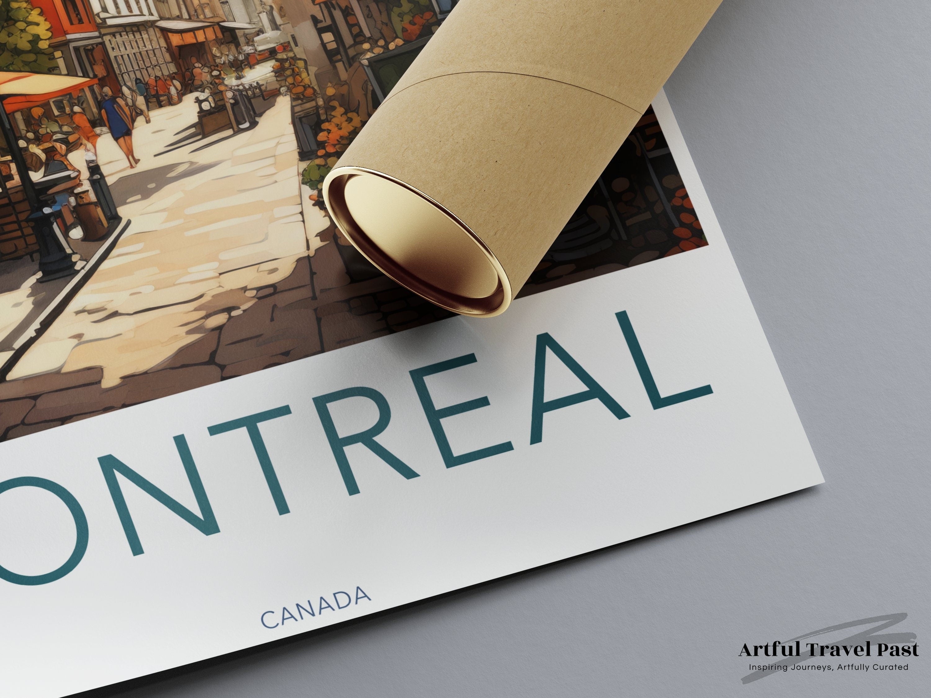 Montreal Wall Art Print, Vintage Style Poster, Old Montreal Street Scene, Montreal Cityscape, Beautiful Wall Decor for Home, Gift Idea