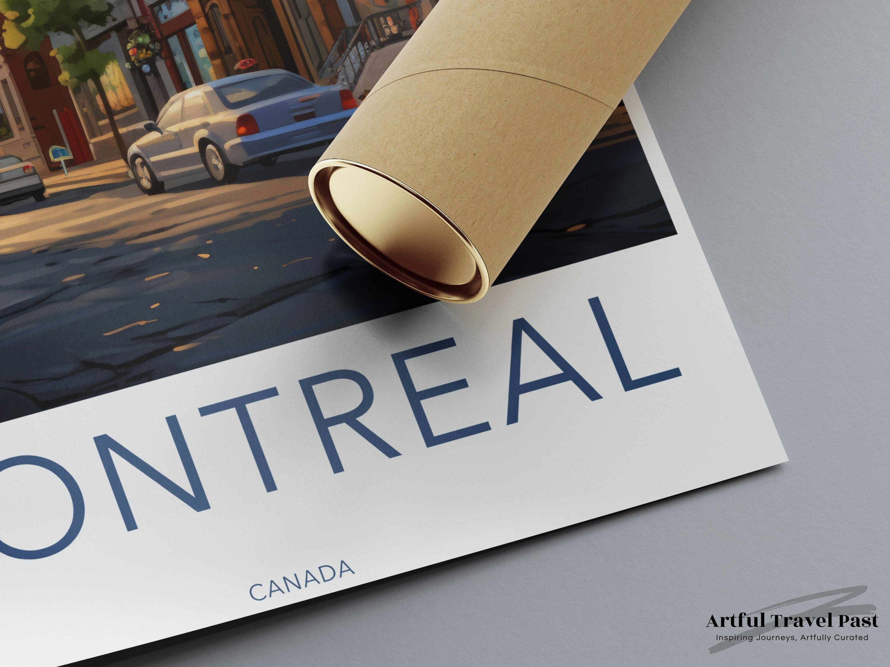 Montreal Wall Art Print, Canada Cityscape Poster, Urban Street View Wall Decor, Vintage Travel Artwork, Historic Architecture Display