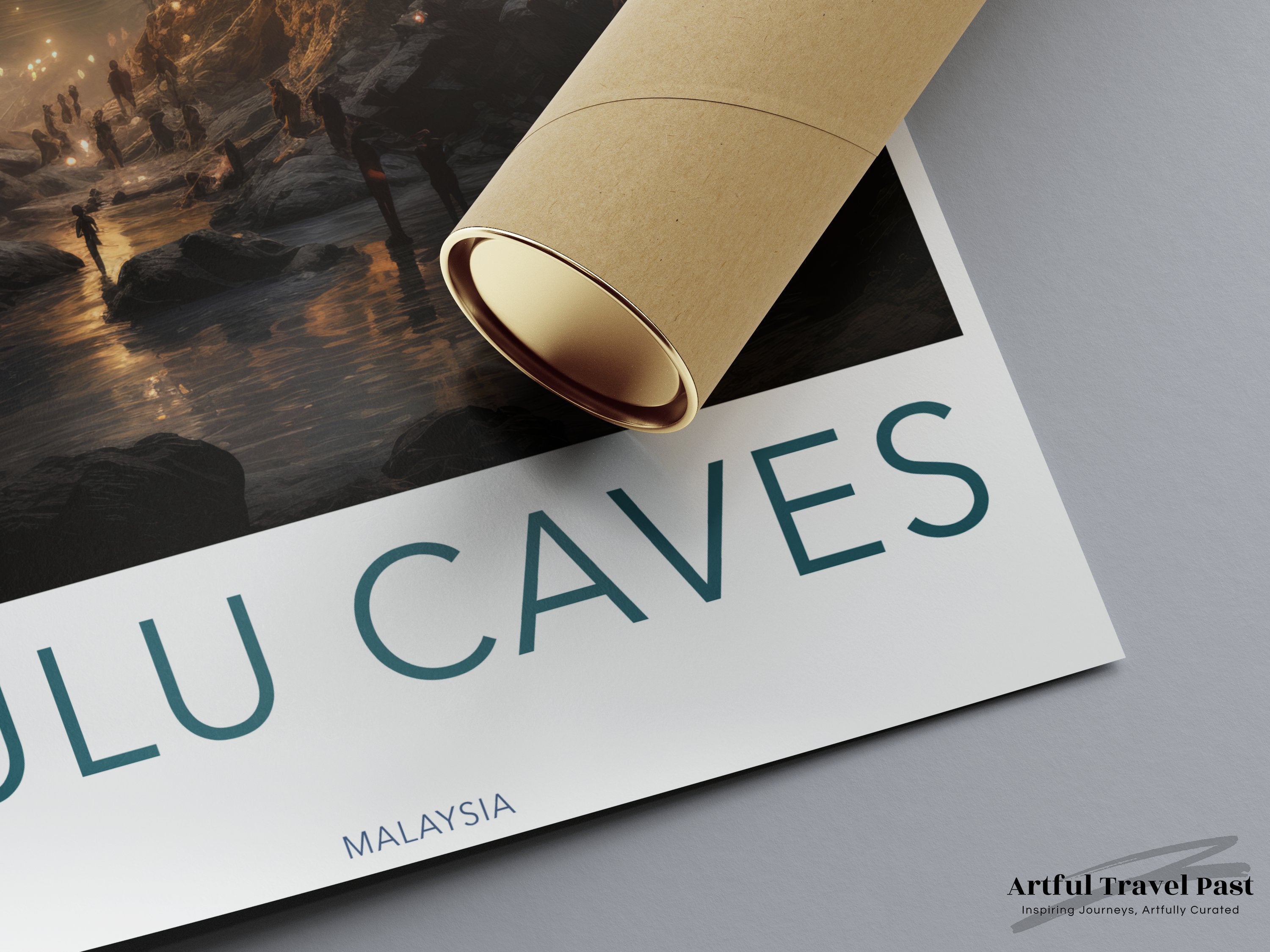 Mulu Caves Wall Art, Malaysia Travel Poster, Scenic Nature Print, Famous Caves Artwork, Unique Home Decor, Adventure Lover Gift