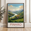 Pinhão Wall Art, Scenic Landscape Print, Portugal River Valley, Nature and Vineyard Art, Travel Poster, European Destination Decor