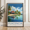 Placencia Belize Wall Art, Coastal Beach House Decor, Tropical Paradise Print, Caribbean Seaside Poster, Island Vacation Art