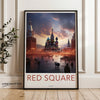 Red Square Wall Art, Moscow Architecture Print, Russia Travel Poster, Historic Landmark Decor, Cityscape Photography, Home Office Decor